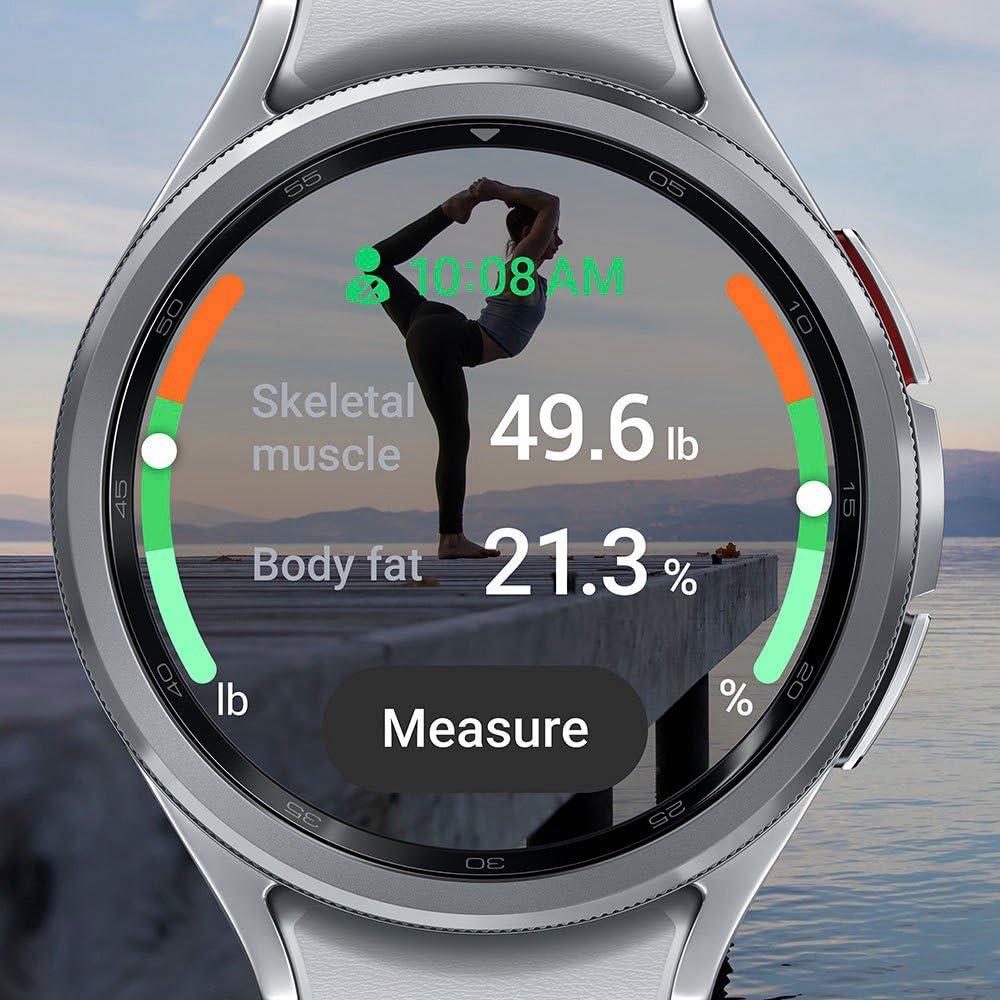 SAMSUNG Galaxy Watch 6 Classic 43mm Stainless-Steel Smartwatch w/Fitness Tracker, Heart Monitor, BIA Sensor, Bluetooth – Silver - Image 5