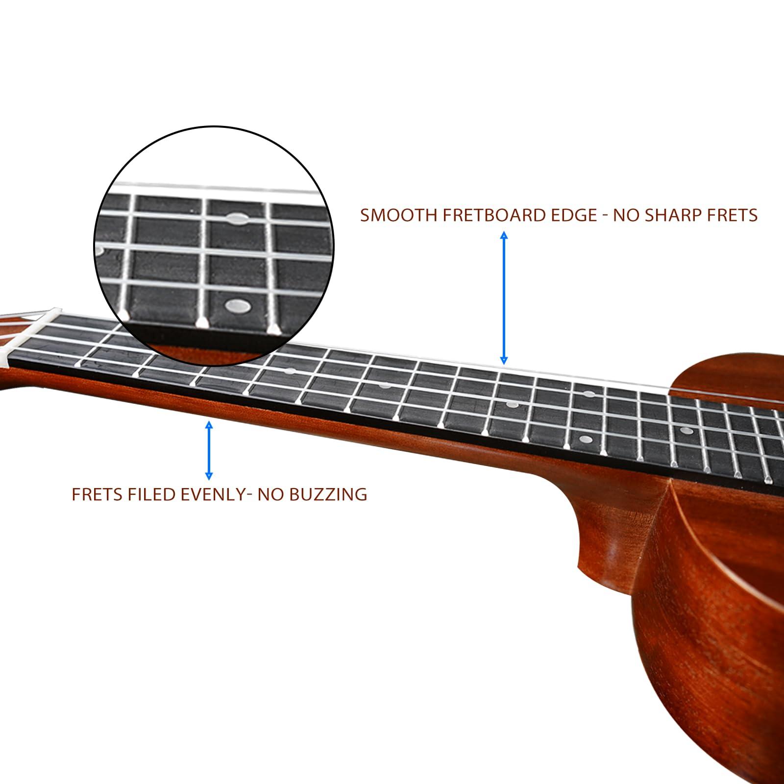 Kadence Concert Ukulele - Mahogany Wooden Ukulele for Beginners (Electro Combo) - Ukulele for Adults, Kids, Players or Professionals - Concert Ukulele with Tuner and Bag - Image 8