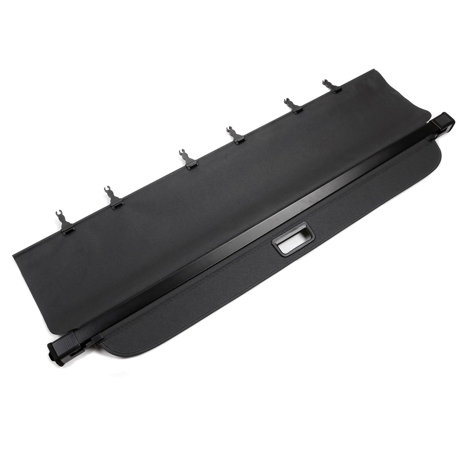 IKON MOTORSPORTS, Cargo Cover Compatible with 2010-2015 Lexus RX350 RX450h All Models, PVC & Aluminum Rod Black Security Rear Trunk Cover Security Retractable Shield, 2011 2012 2013 2014 - Image 5