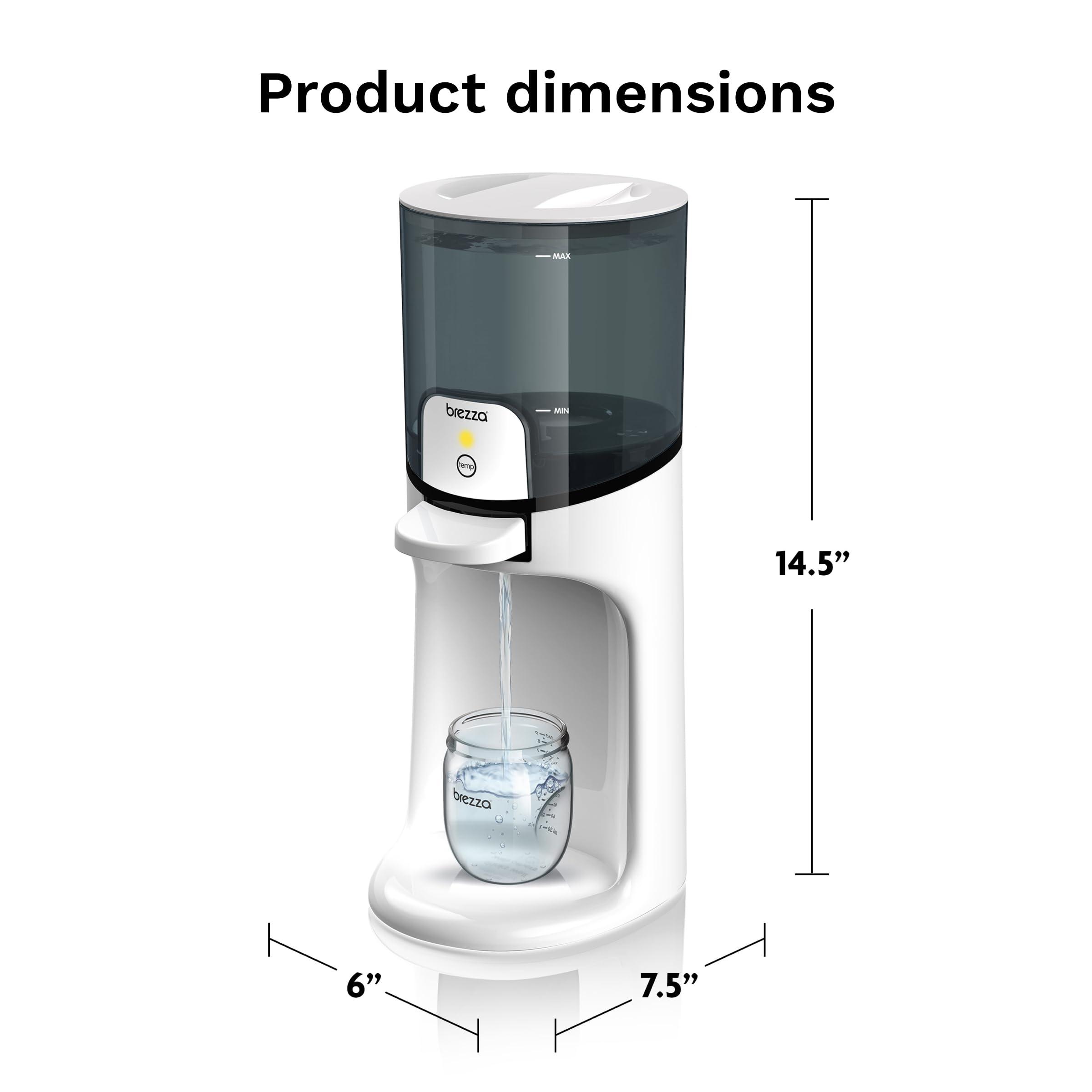 Baby Brezza Instant Baby Bottle Warmer - Fast Water Warmer Instantly Dispenses 24/7 in 3 Temperatures, White - Image 2