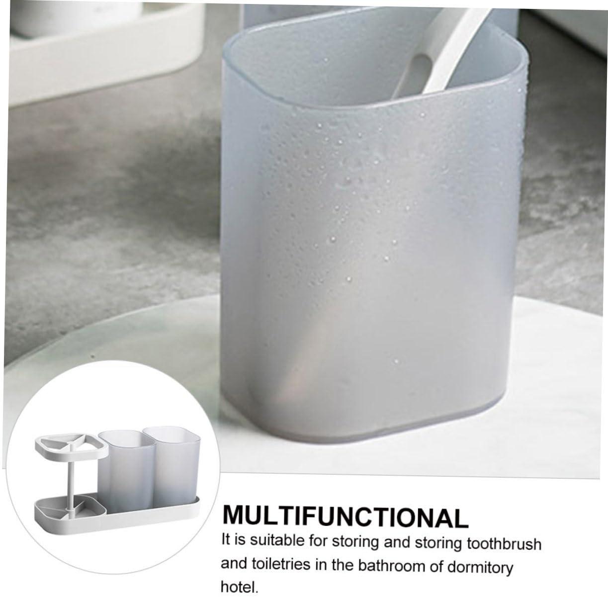 LIFKOME 1pc Storage Rack for Bathroom Supplies Toothbrush and Toiletry Holder Wash Cup Stand Easy to Clean and Store for Dorms and Hotels - Image 6