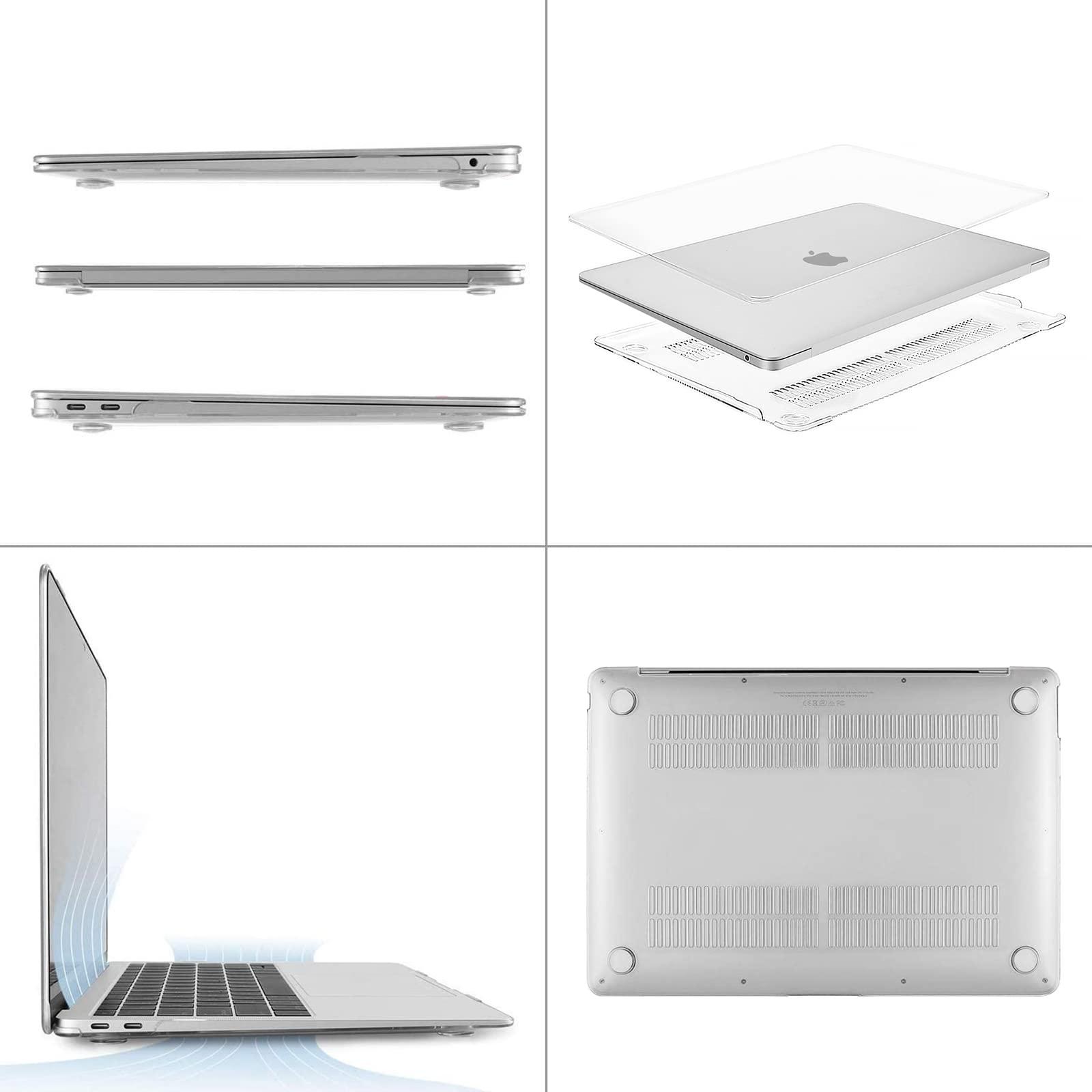 MOSISO Compatible with MacBook Air 13 inch Case 2022 2021 2020 2019 2018 Release A2337 M1 A2179 A1932 Touch ID, Plastic Hard Shell Cover&Keyboard Cover for MacBook Air 13.3 inch Case, Transparent - Image 5