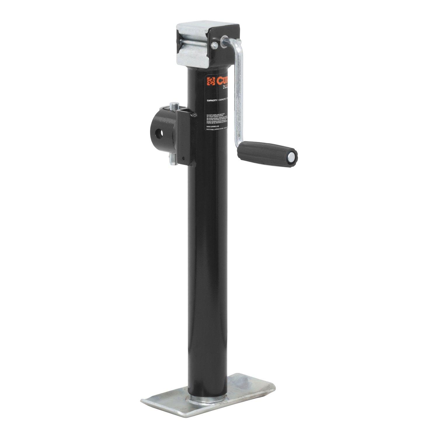 CURT 28324 Weld-On Pipe-Mount Swivel Trailer Jack, 3,000 lbs. Support Capacity, 15 Inches Vertical Travel - Image 6