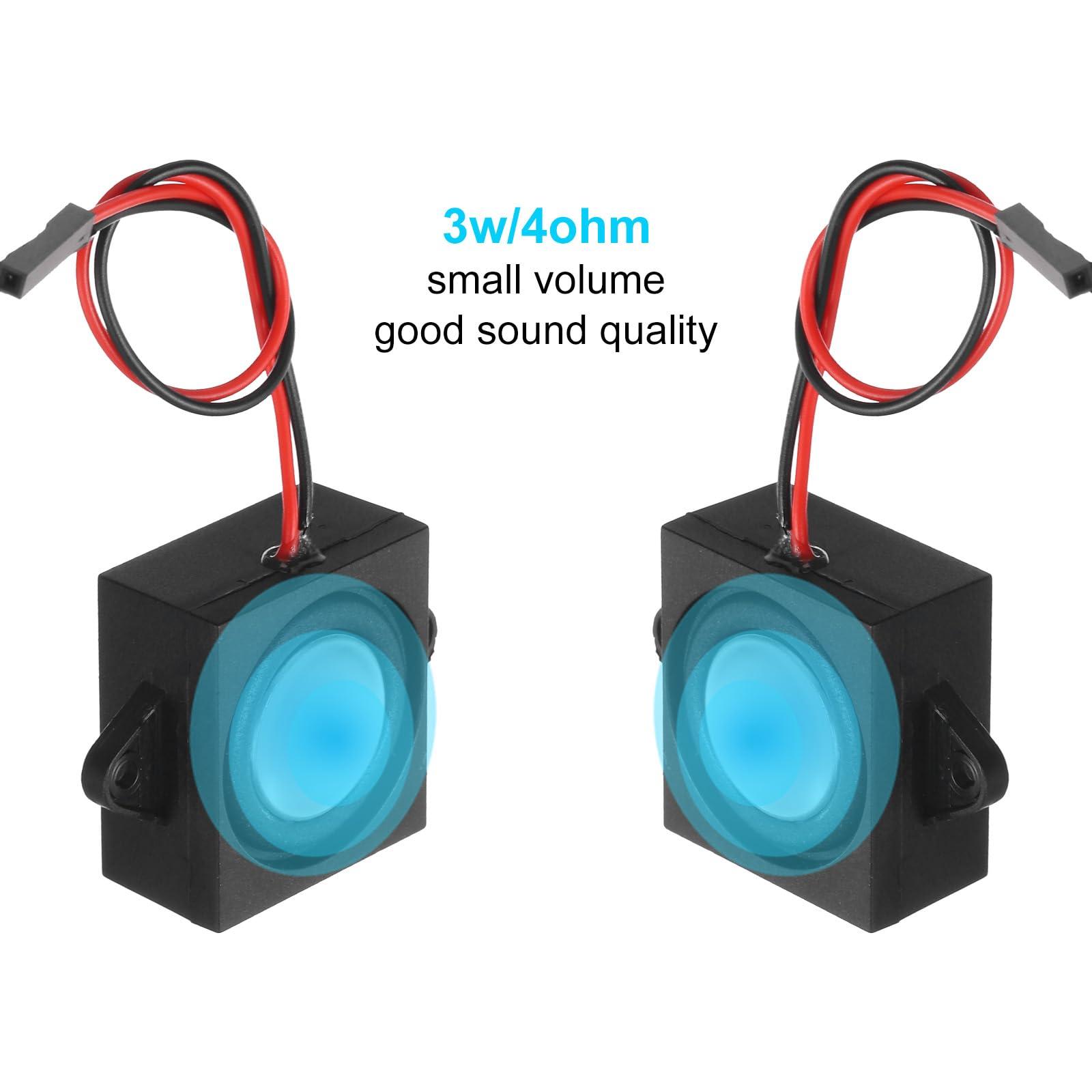 uxcell 1Pcs 3 Watt 4 Ohm Single Mini Speaker Full-Range Mobile Portable Advertising Machine Speaker Connector Separating Interface for Small Electronic Projects - Image 4