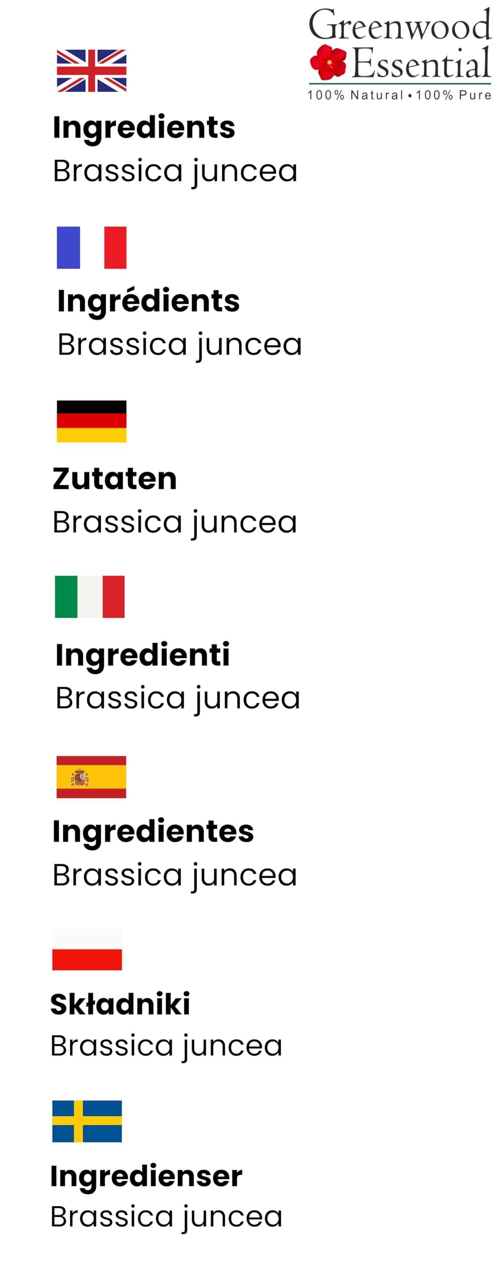 Greenwood Essential Pure Mustard Oil (Brassica juncea) Cold Pressed 50ml(1.69 oz) - Image 11