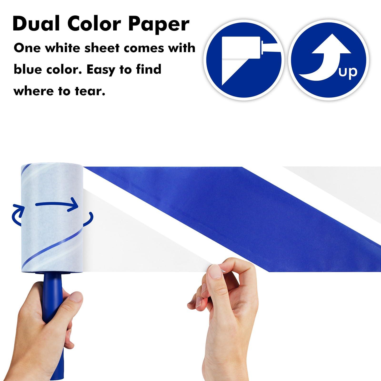 1200 Sheets Lint Roller with 6 Upgraded Handles (6 Rollers + 6 Refill), Mage Value Set Sticky Lint Rollers for Pet Hair, Portable Pet Hair Remover for Clothes, Furniture, Carpet, Dog and Cat - Image 5