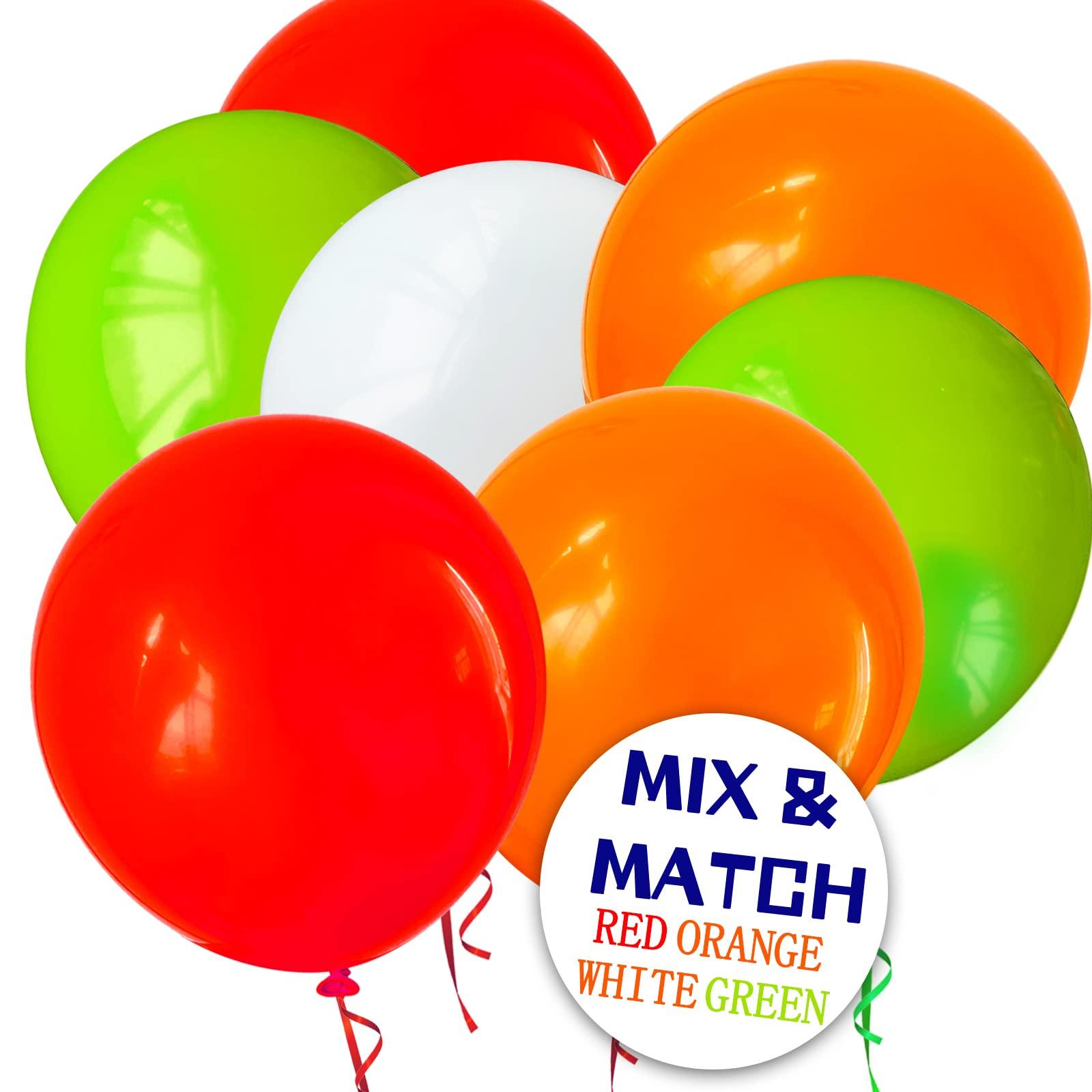 Red Balloon 110pcs, Red Latex Balloons12 inch for Birthday Valentine's Day Wedding(with 2 Ribbons). - Image 6