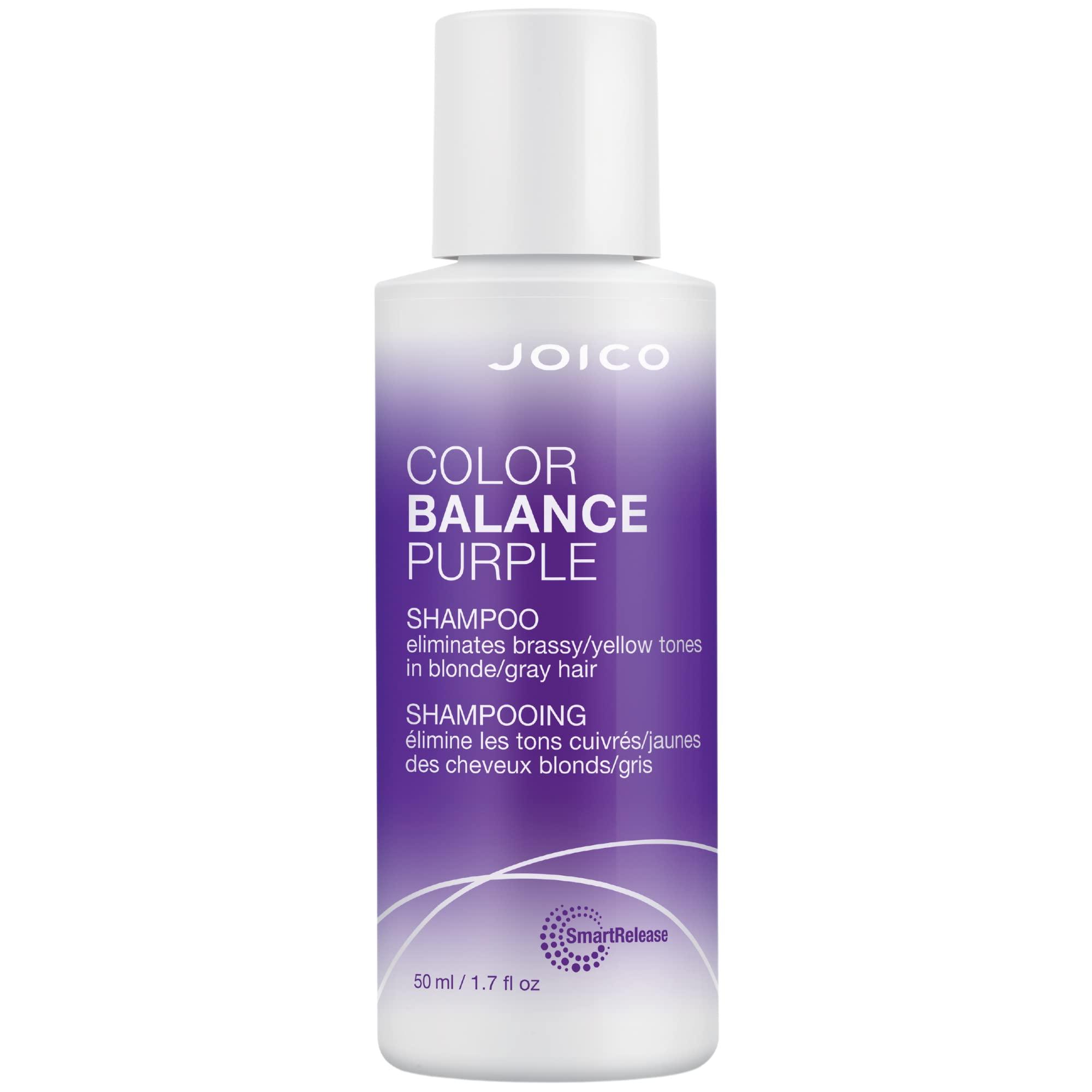 Joico Color Balance Purple Shampoo | For Cool Blonde or Gray Hair | Eliminate Brassy Yellow Tones | Boost Color Vibrancy & Shine | UV Protection | With Rosehip Oil & Green Tea Extract
