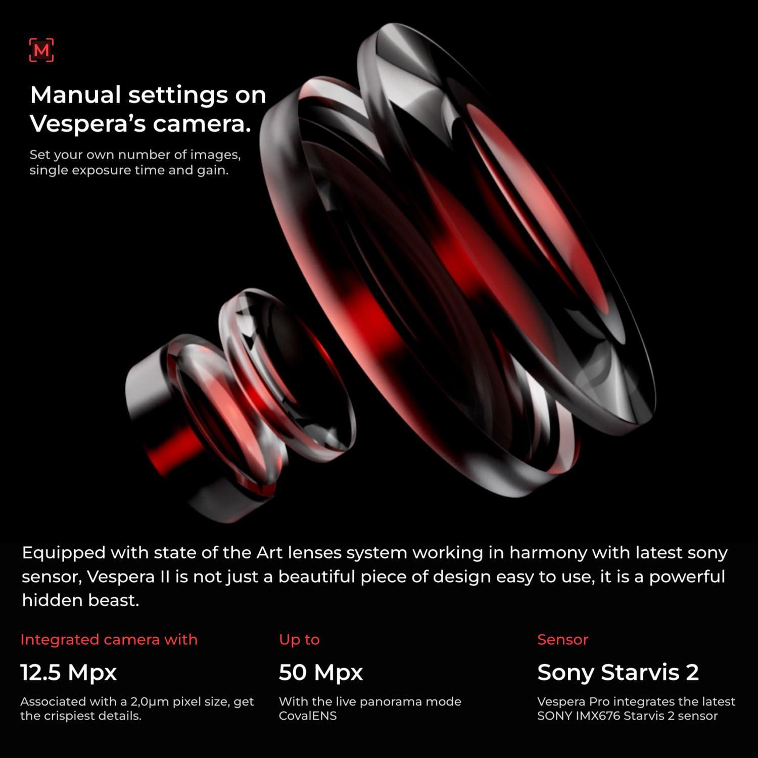 Vaonis Vespera Pro Smart Telescope with Observation Station Functionality Compact Astrophotography Telescope - Automated Stargazing Camera High-Resolution Imaging, App-Controlled for Astronomers - Image 2