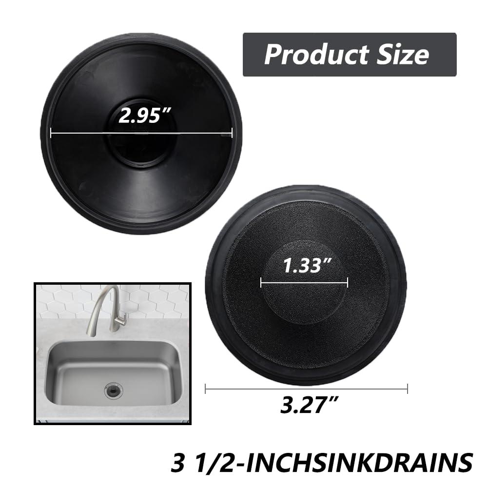 Sink Stopper Exact Replacement for InSinkErator STP-PL/STPPL for Kitchen Drain Stopper and Garbage Disposal Plug, Compatible with Standard 3-1/2" Drains from Kohler, Waste King, Whirlpool, and More - Image 2