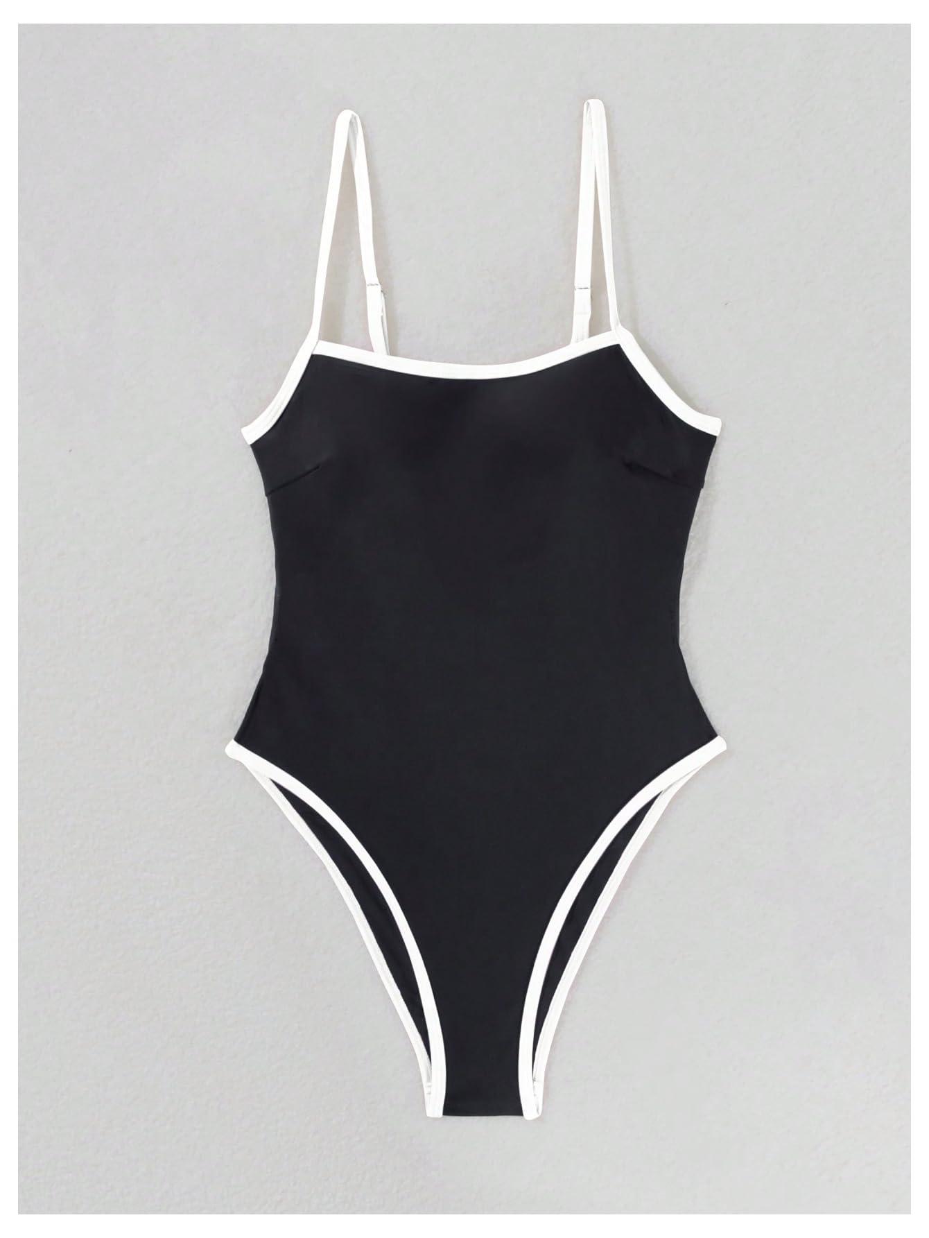 SweatyRocks Women's Tie Backless One Piece Swimsuit Cut Out Bathing Suit Swimwear - Image 3