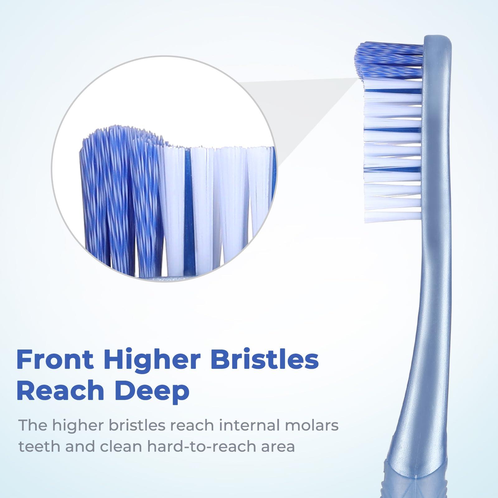 Oralphi Medium Toothbrushes for Adults, Whitening Toothbrush with Spiral Medium Bristles for Smoke Tea Coffee Stain, Deep Plaque Removal, Rounded Bristle Tips for Gentle Cleaning - Image 8