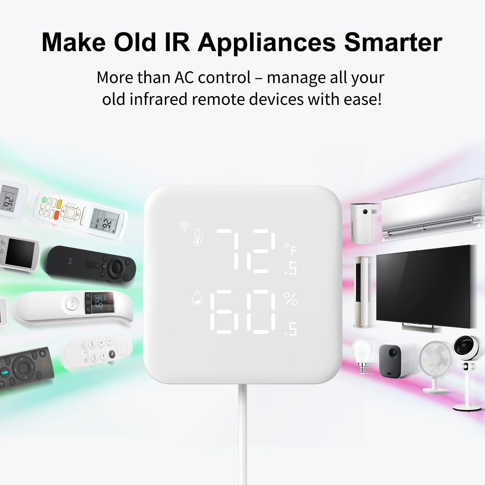 VENZ Smart Air Conditioner Controller, WiFi Thermostat for Home, IR Remote Control for Mini Split, Portable, Window AC & Heat Pumps, Programmable Smart Home Controller Compatible with Alexa, Google - Image 7