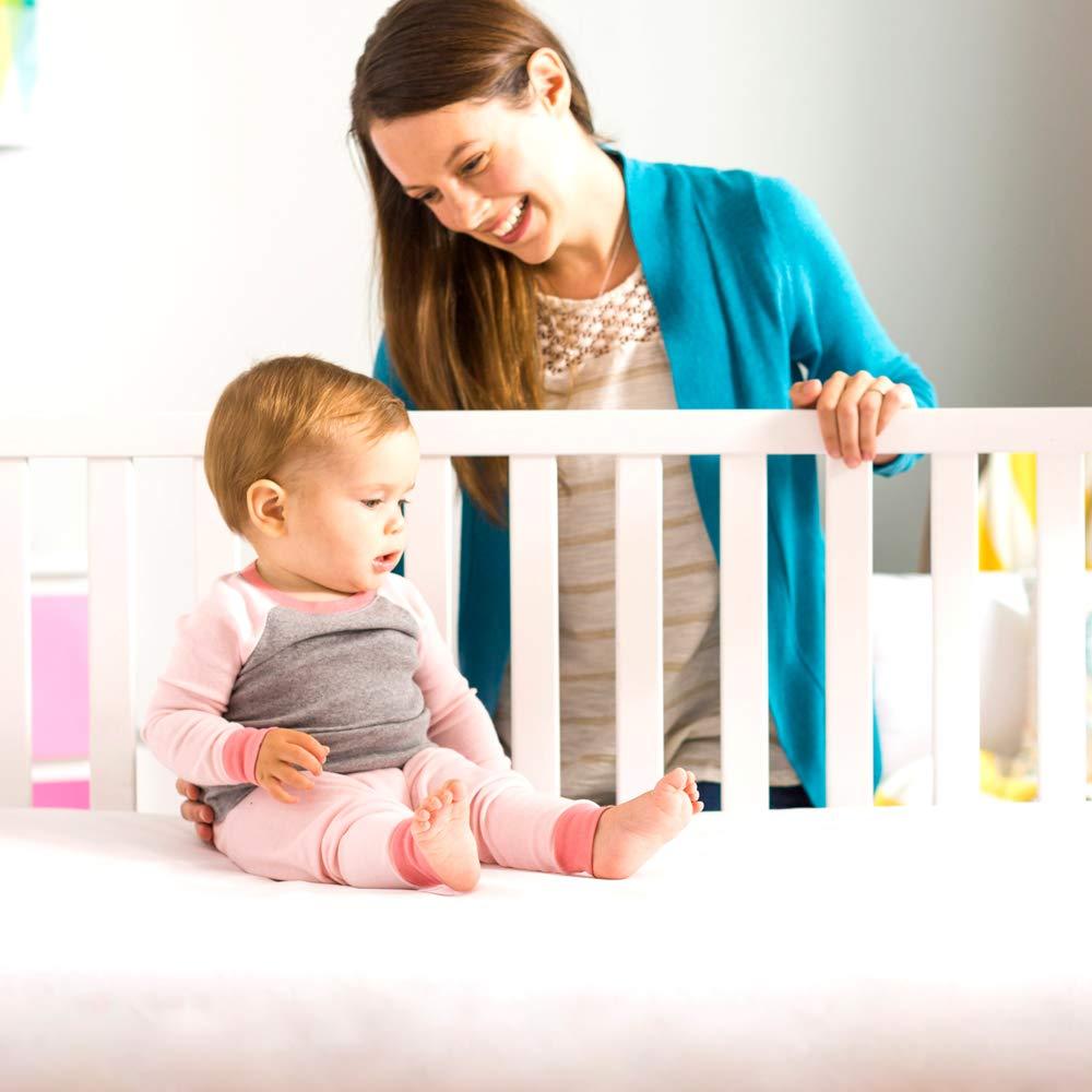 Lullaby Earth Non-Toxic Crib Mattress - Waterproof - Fits Standard Baby and Toddler Bed, White - Image 2