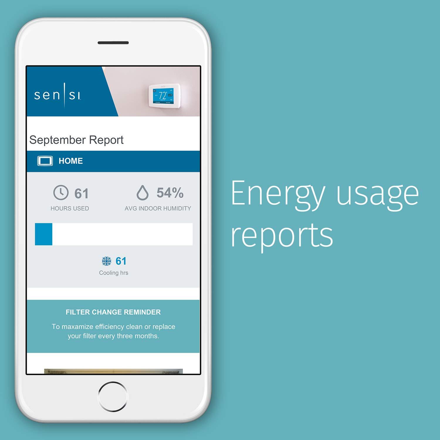 Sensi Smart Thermostat, 100 Years Of Expertise, Wi-Fi, Data Privacy, Programmable, Easy DIY Install, Works With Alexa, Energy Star Certified, Mobile App, ST55 - Image 13