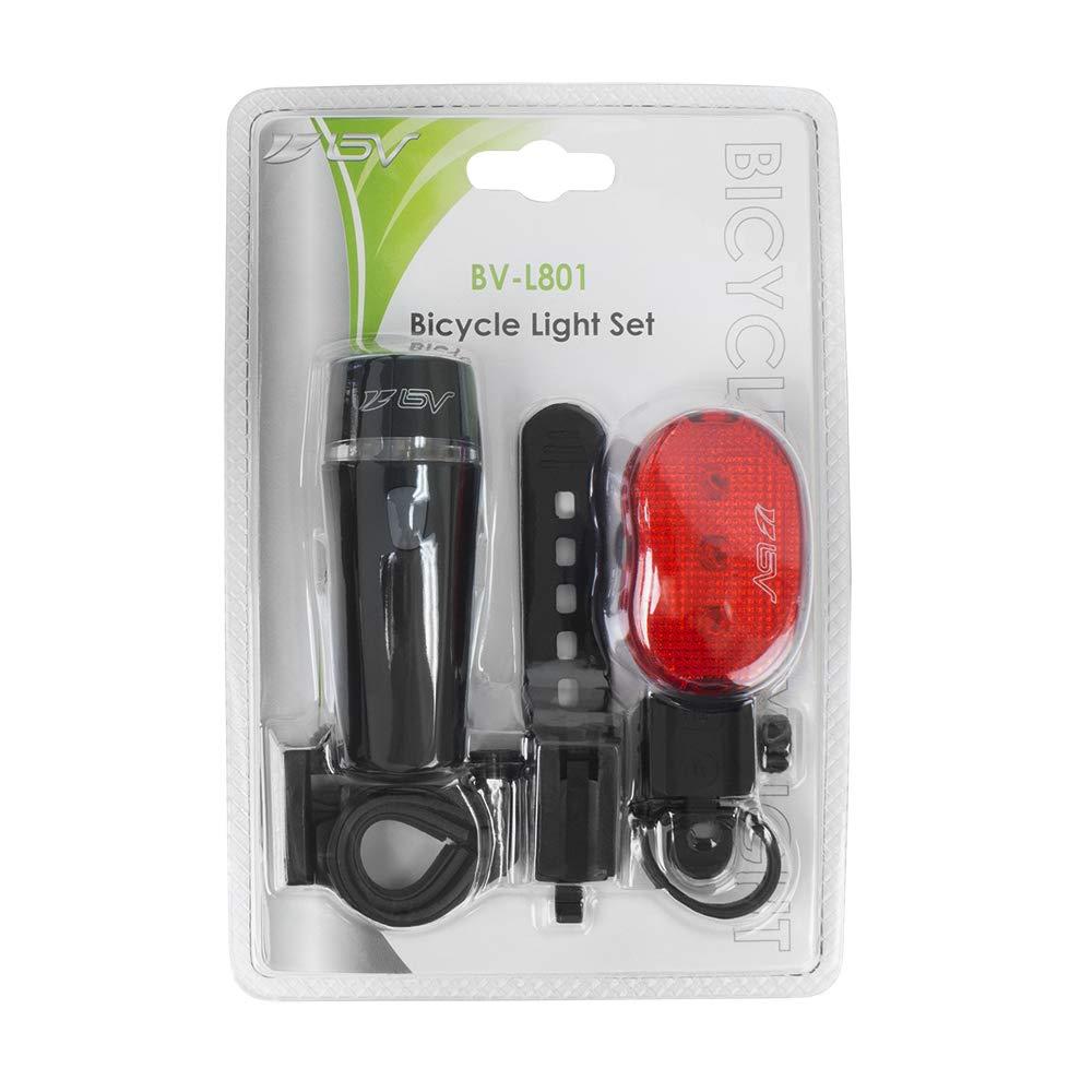 BV Bike Lights, Super Bright with 5 LED Bike Headlight & 3 LED Rear, Bike Lights for Night Riding with Quick-Release, Waterproof Bicycle Light Set, Bike Accessories, Bicycle Accessories, Flashlight - Image 7