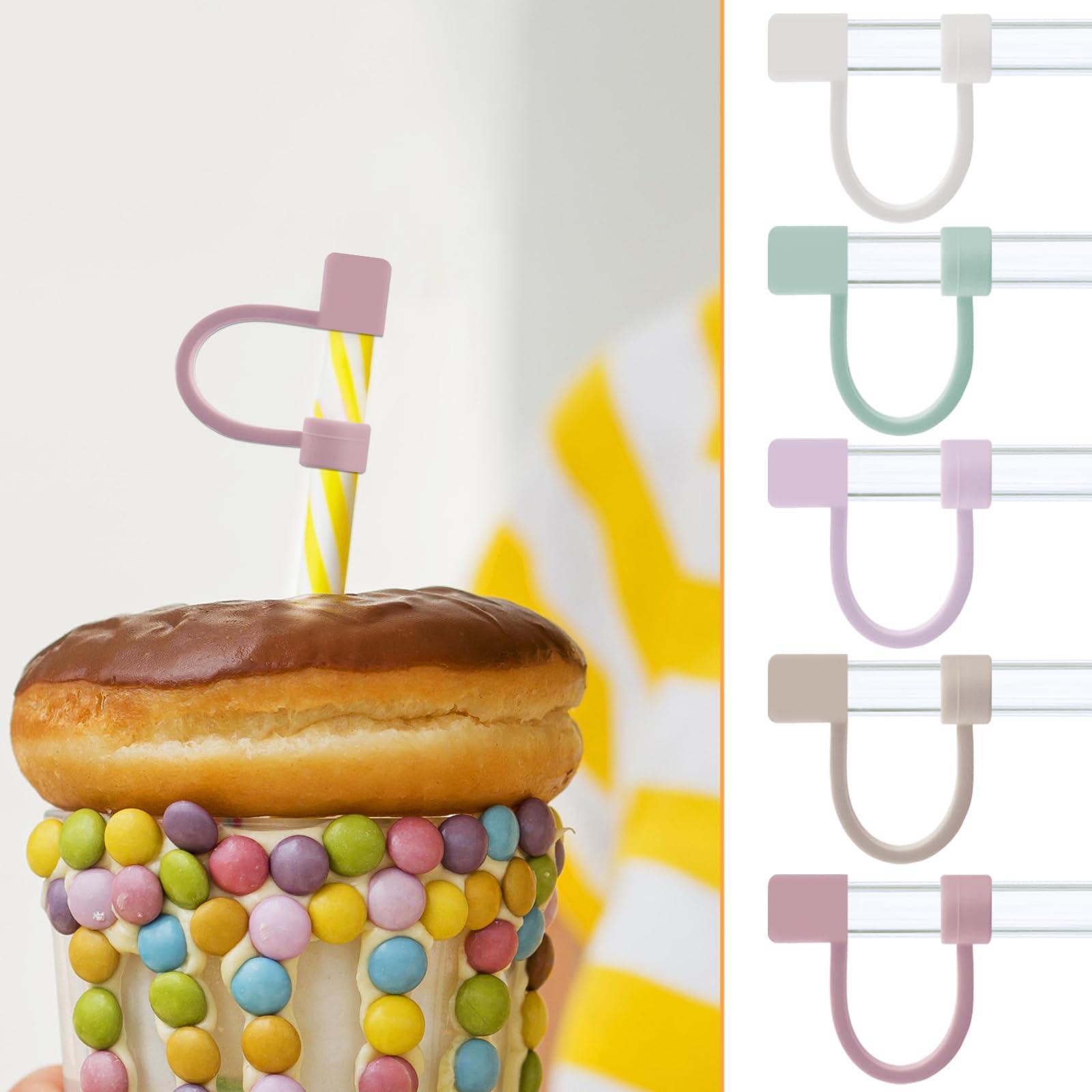 5-Pack Silicone Straw Covers Compatible with Stanley Cups - Dust-Proof Straw Caps for 40 oz Tumblers and Water Bottles - Image 6