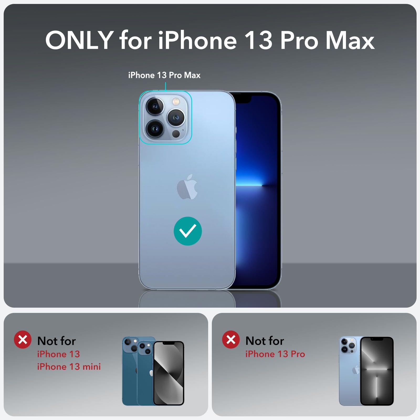 ESR for iPhone 13 Pro Max Case, Compatible with MagSafe, Built-in Camera Ring Stand, Military-Grade Protection, Magnetic Phone Case for iPhone 13 Pro Max, Classic Kickstand Case (HaloLock), Clear - Image 2