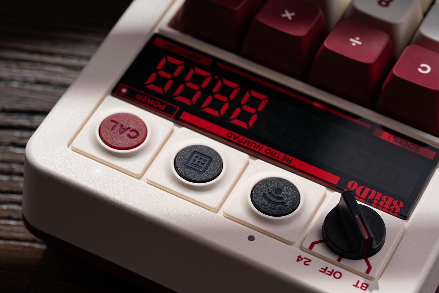 8BitDo Retro 18 Mechanical Numpad, Supports Calculator Mode, Bluetooth/2.4G/Wired Numpad for Windows and Android - Fami Edition - Image 6