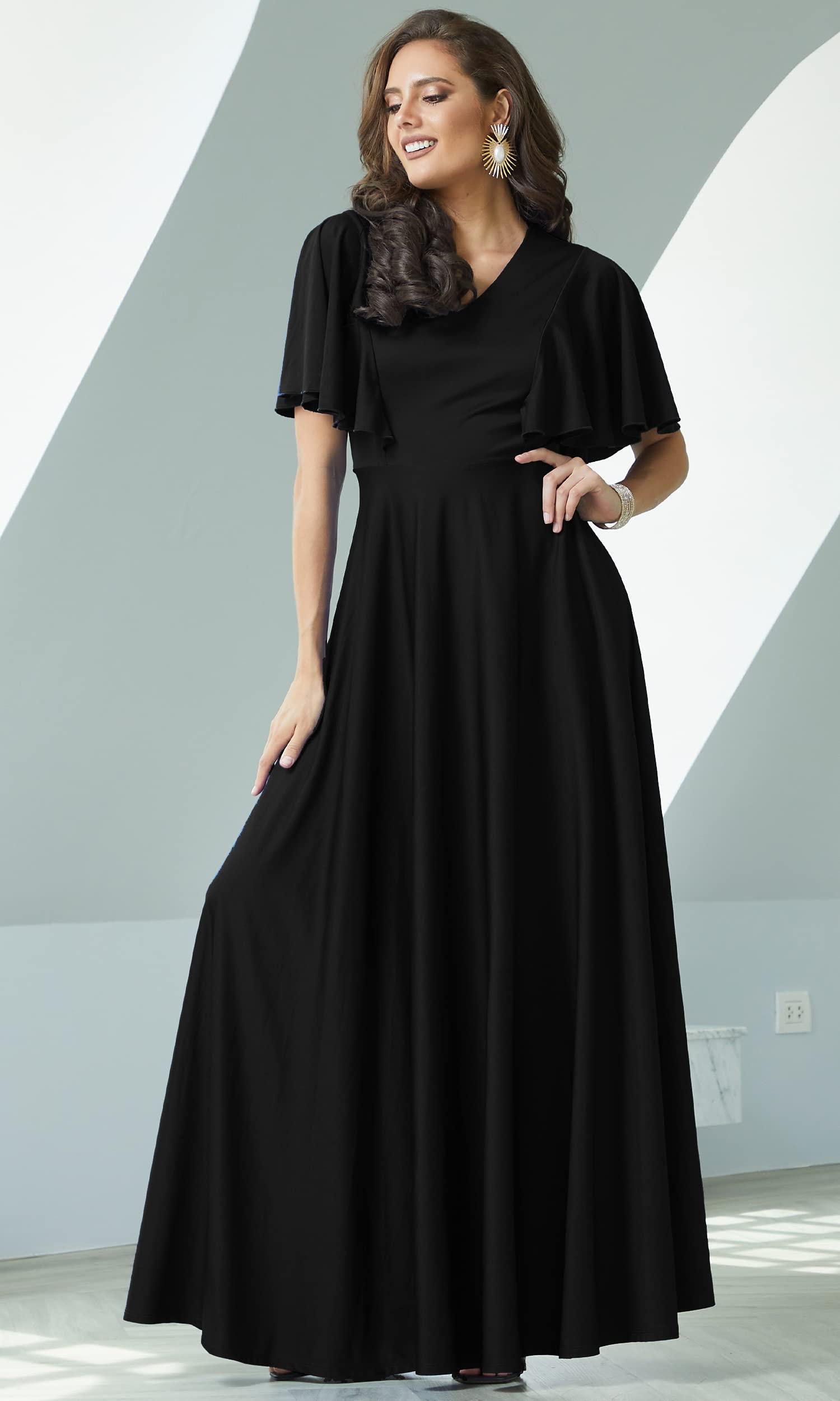 KOH KOH Womens 2025 Long Elegant Bridesmaid Evening Cocktail Modest Maxi Dress - Image 2