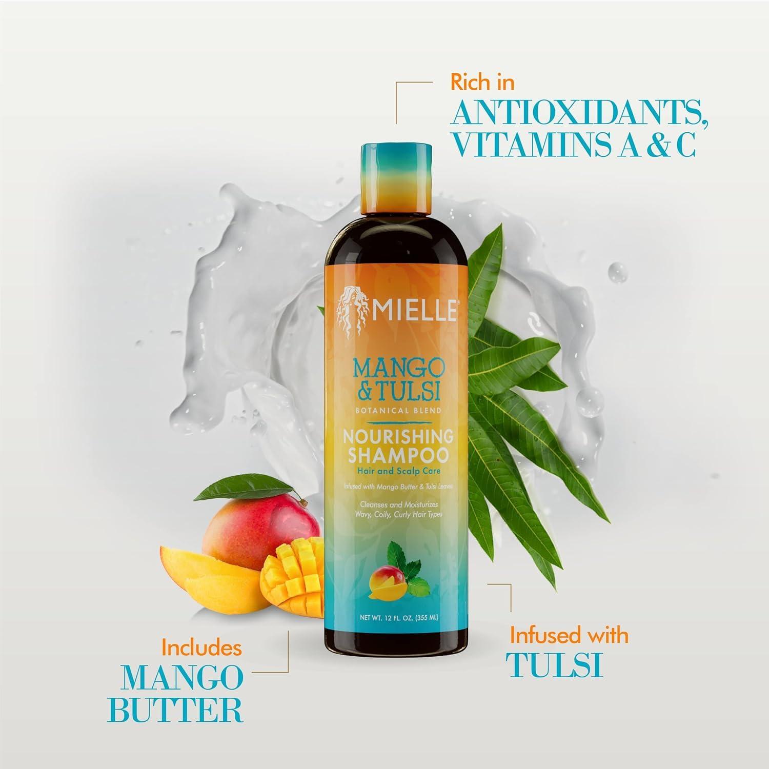 Mielle Organics Mango & Tulsi Nourishing Shampoo - Image 5