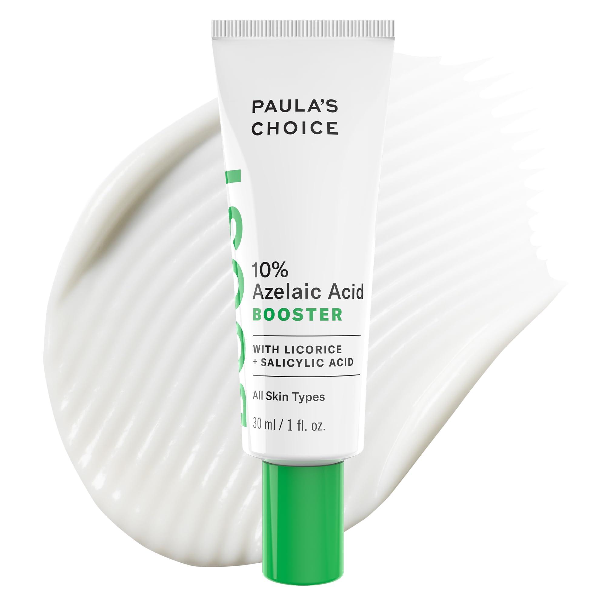 Paula's Choice BOOST 10% Azelaic Acid Booster Cream Gel, Licorice Extract & Salicylic Acid, Oil-Free Skin Brightening Serum