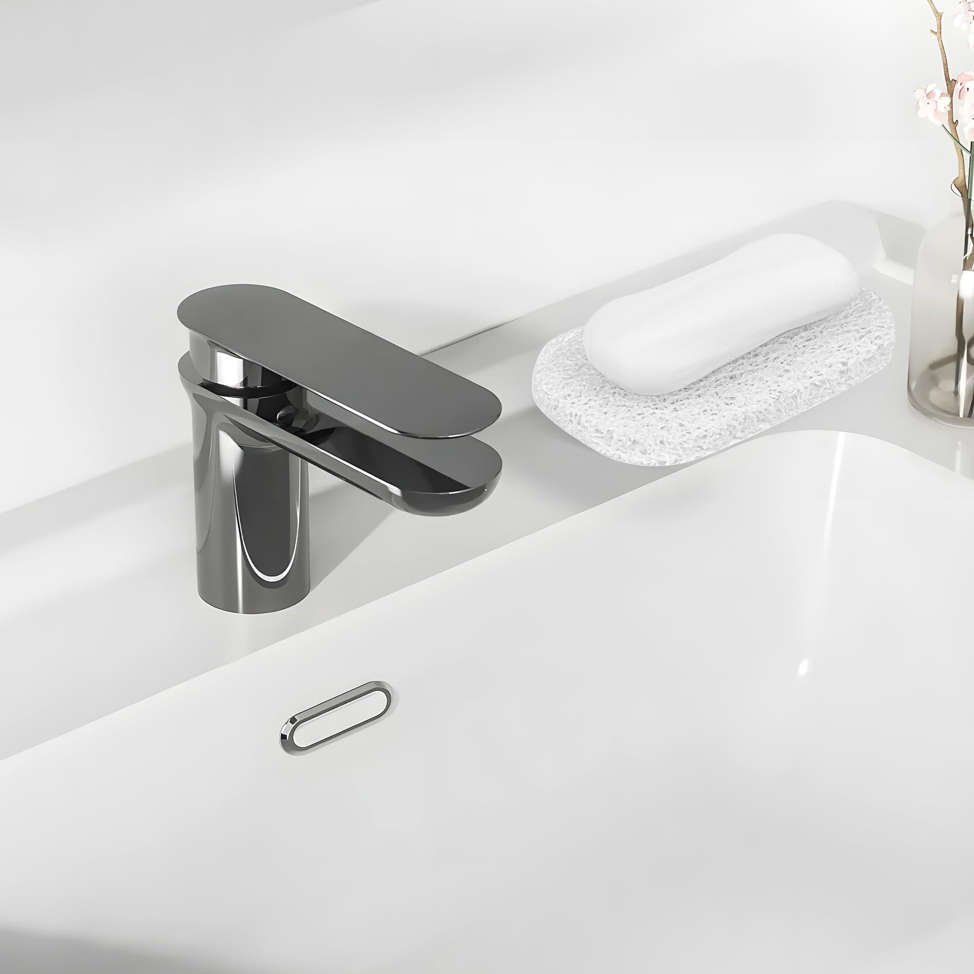 4PCS White Clear Soap Holder Pad,BPA-Free Soap Lifting Pad for Bar Soap,Easy to Clean Soap Savers Pads Suitable for Shower Kitchen Bathroom Bathroom Travel Hotel Cleaning Product - Image 6