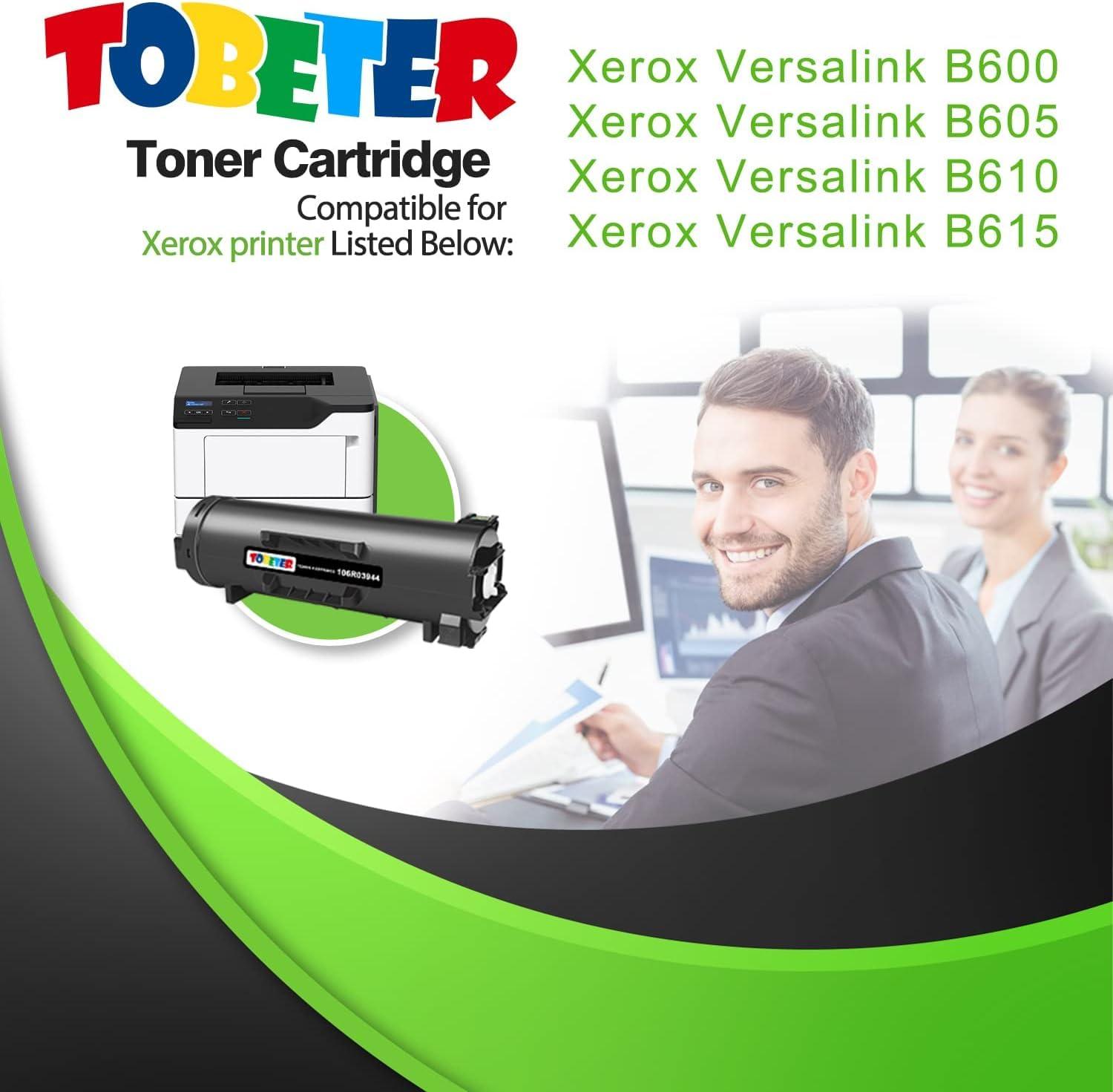 ToBeter Remanufactured 106R03942 Toner Replacement for Xerox 106R03942 106R03944 Toner Cartridge for Versalink B600 B605 B610 B615 Printers (25,900 Pages, High Yield, 1 Black) - Image 3