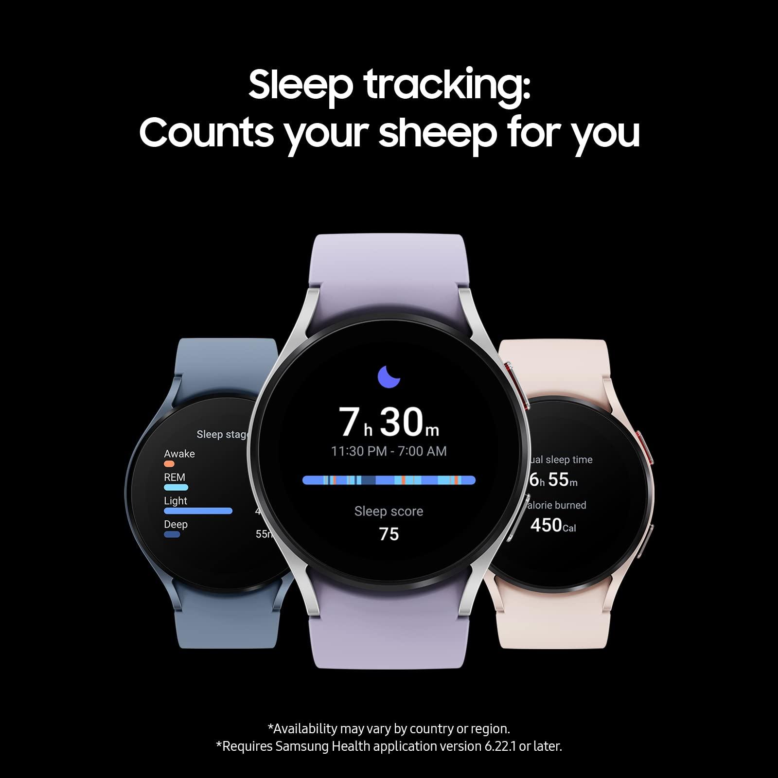 SAMSUNG Galaxy Watch 5 40mm Bluetooth Smartwatch w/Body, Health, Fitness and Sleep Tracker, Improved Battery, Sapphire Crystal Glass, Enhanced GPS Tracking, US Version, Gray - Image 4