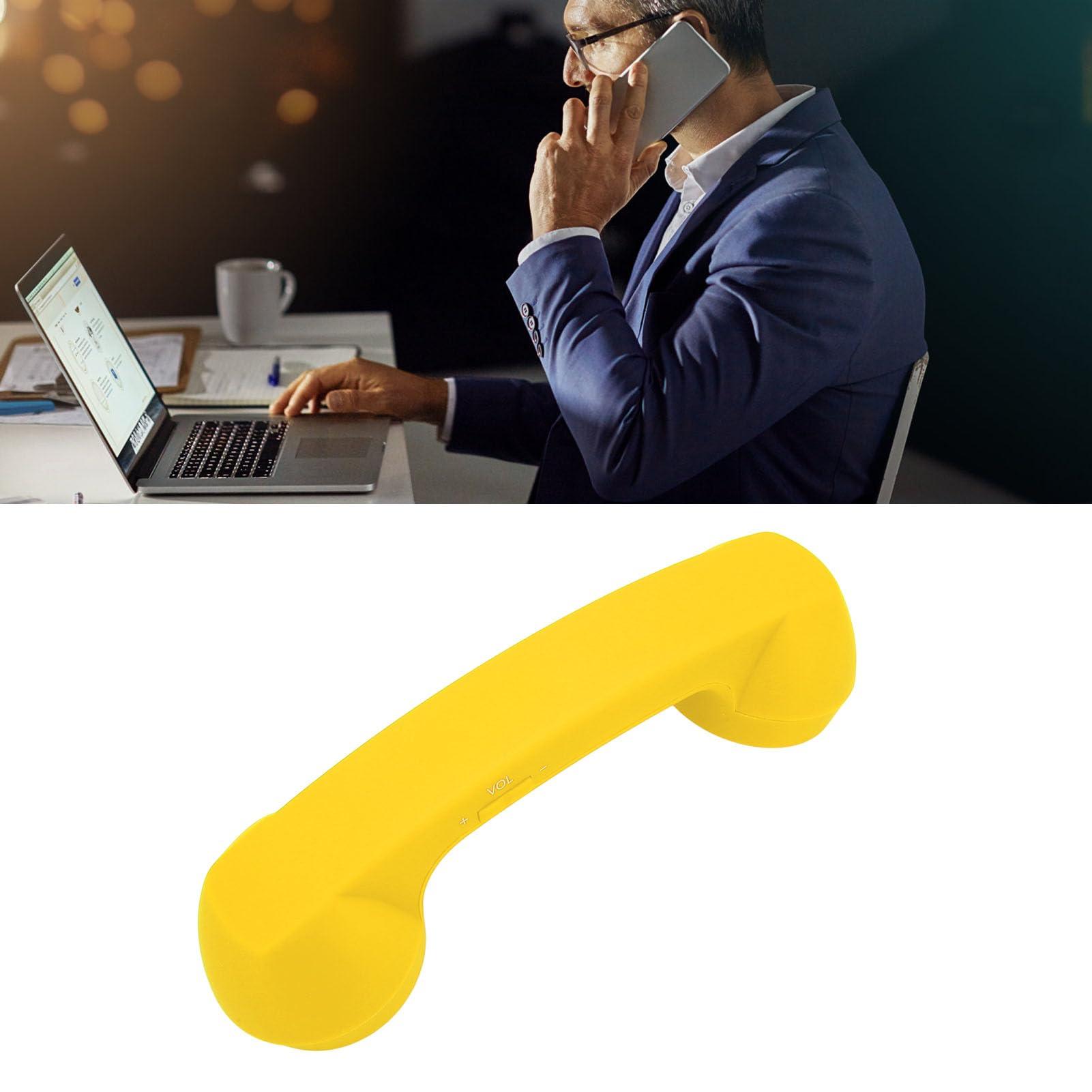 Retro Phone Handset with Bluetooth, Radiation Proof Handset Receivers for Cell Phone with Comfortable Call, Classic Vintage Cordless Telephone Handset Mic Headphones - Image 4