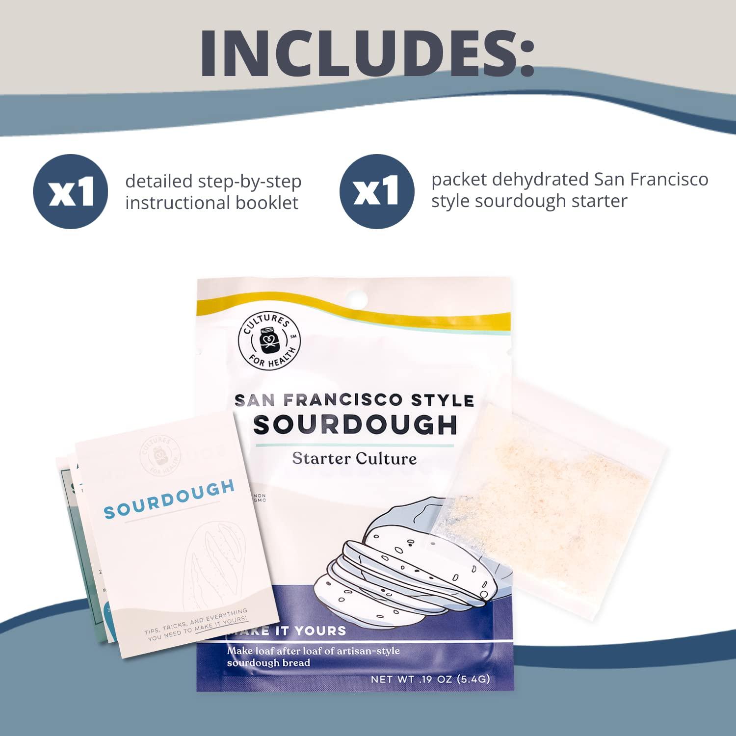 Cultures for Health San Francisco Sourdough Style Starter Culture | Homemade Artisan Bread | Heirloom, non-GMO | Live Culture Bread Mix | Easy to Follow Recipe - Image 3