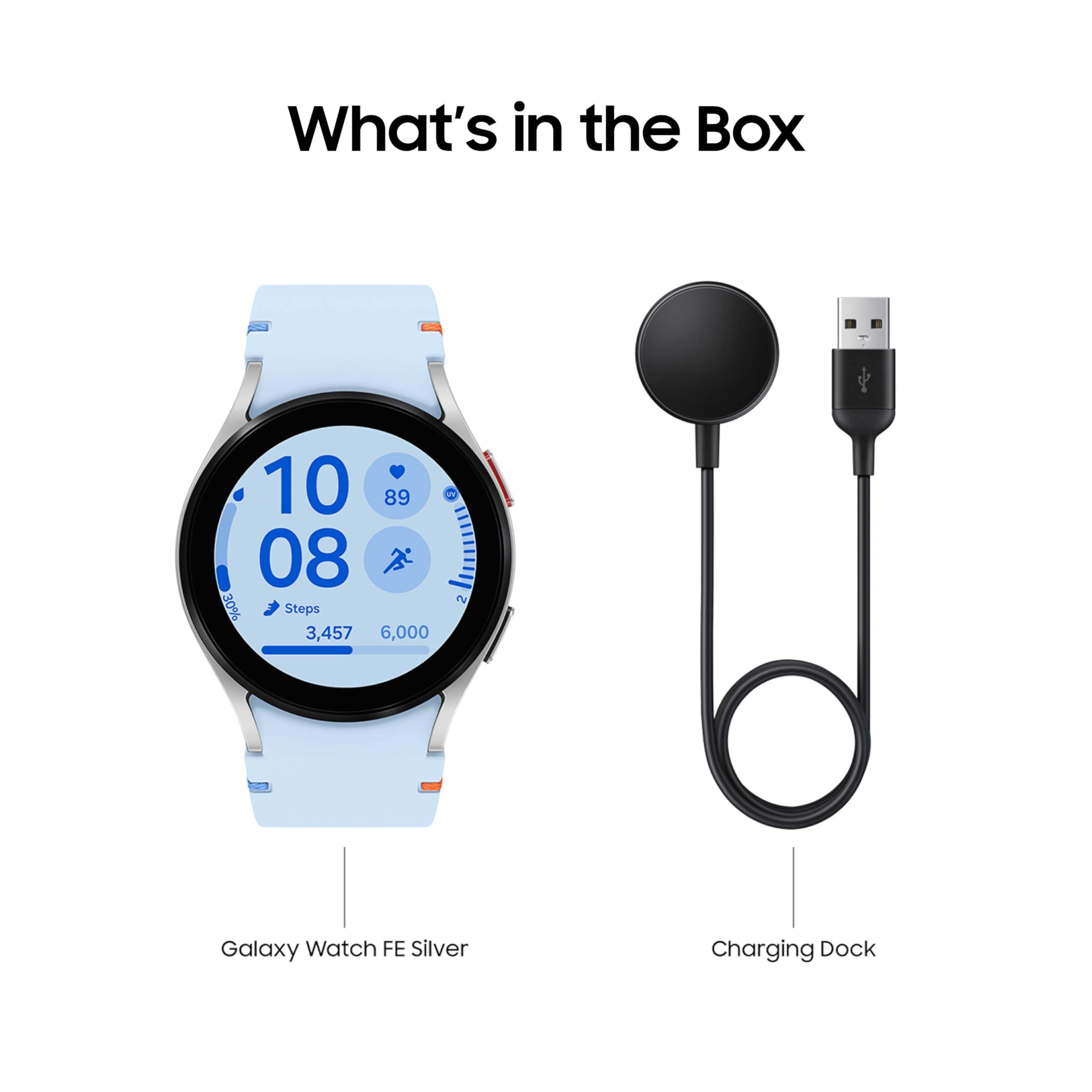 SAMSUNG Galaxy Watch FE 40mm Bluetooth AI Smartwatch w/Fitness Tracking, BIA Sensor, Personalized HR Zones, Heart Rate Tracker, Sleep Monitor, 2024, Silver [US Version, 1Yr Manufacturer Warranty] - Image 9