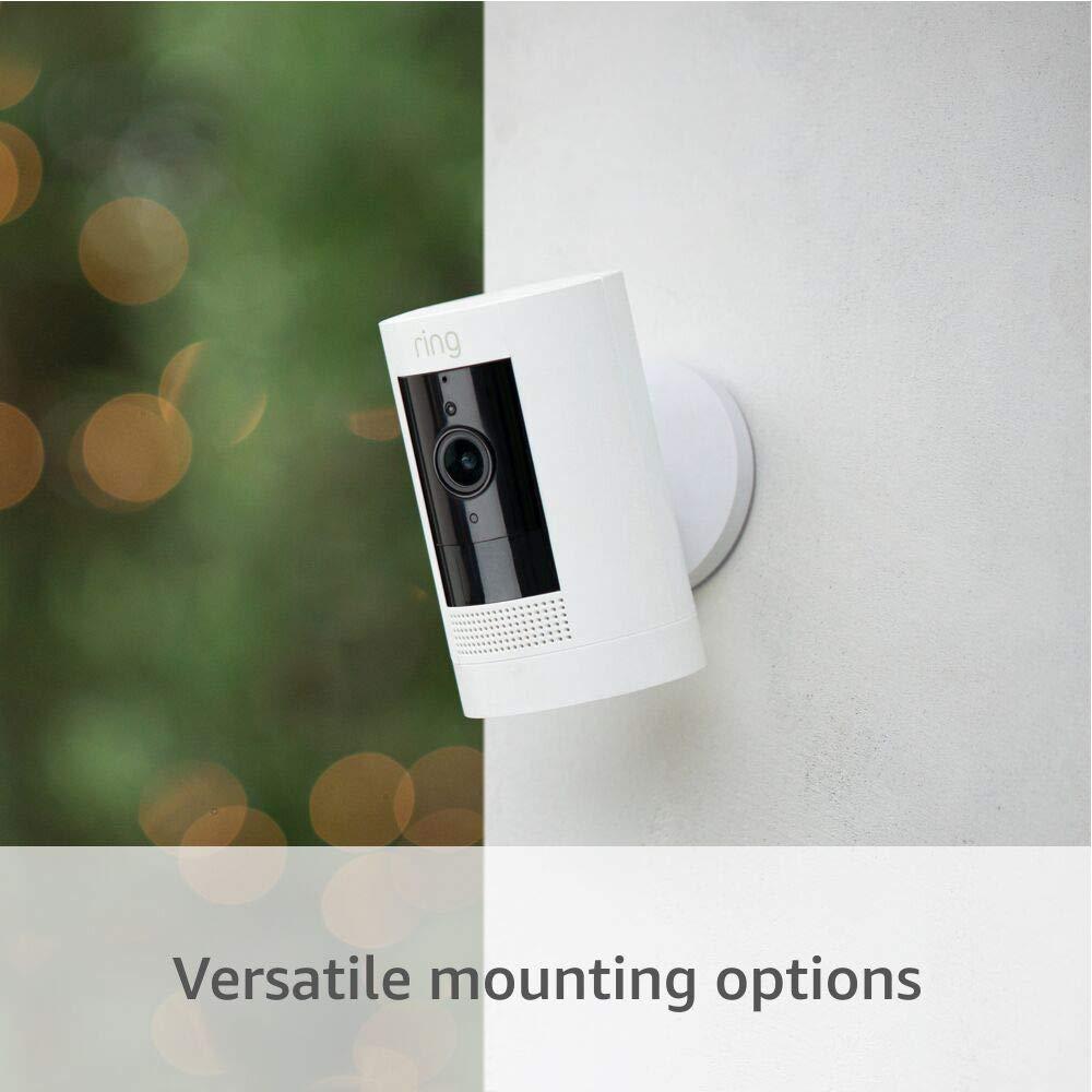 Ring Outdoor Cam (Stick Up Cam) | Weather-Resistant Outdoor Camera, Live View, Color Night Vision, Two-Way Talk, Motion alerts, Works with Alexa | White - Image 3