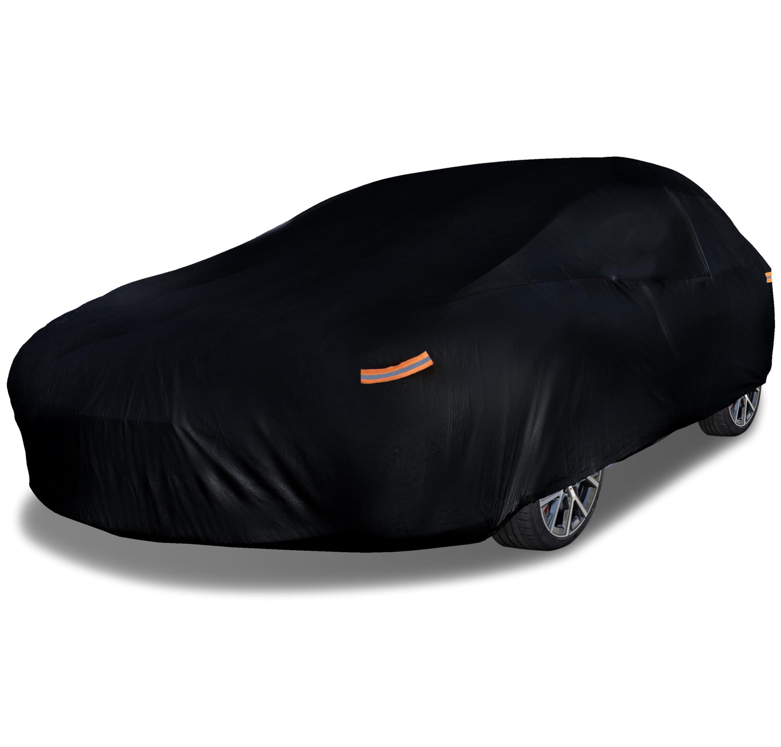 EzyShade 10-Layer Waterproof Sports Car Cover. See Vehicle Size-Chart for Accurate Fit. All Weather Full Outdoor Covers. Corvette Mustang Porsche. Sun Snow Wind Rain. Black, Size C3 (See SizeChart)