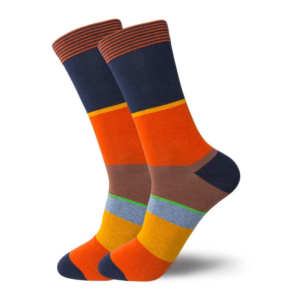 HHX YONLEE Dress Socks 5/6/10 Pairs Crew Argyle Colorful Cotton Novelty Casual Happy Fun - Image 2