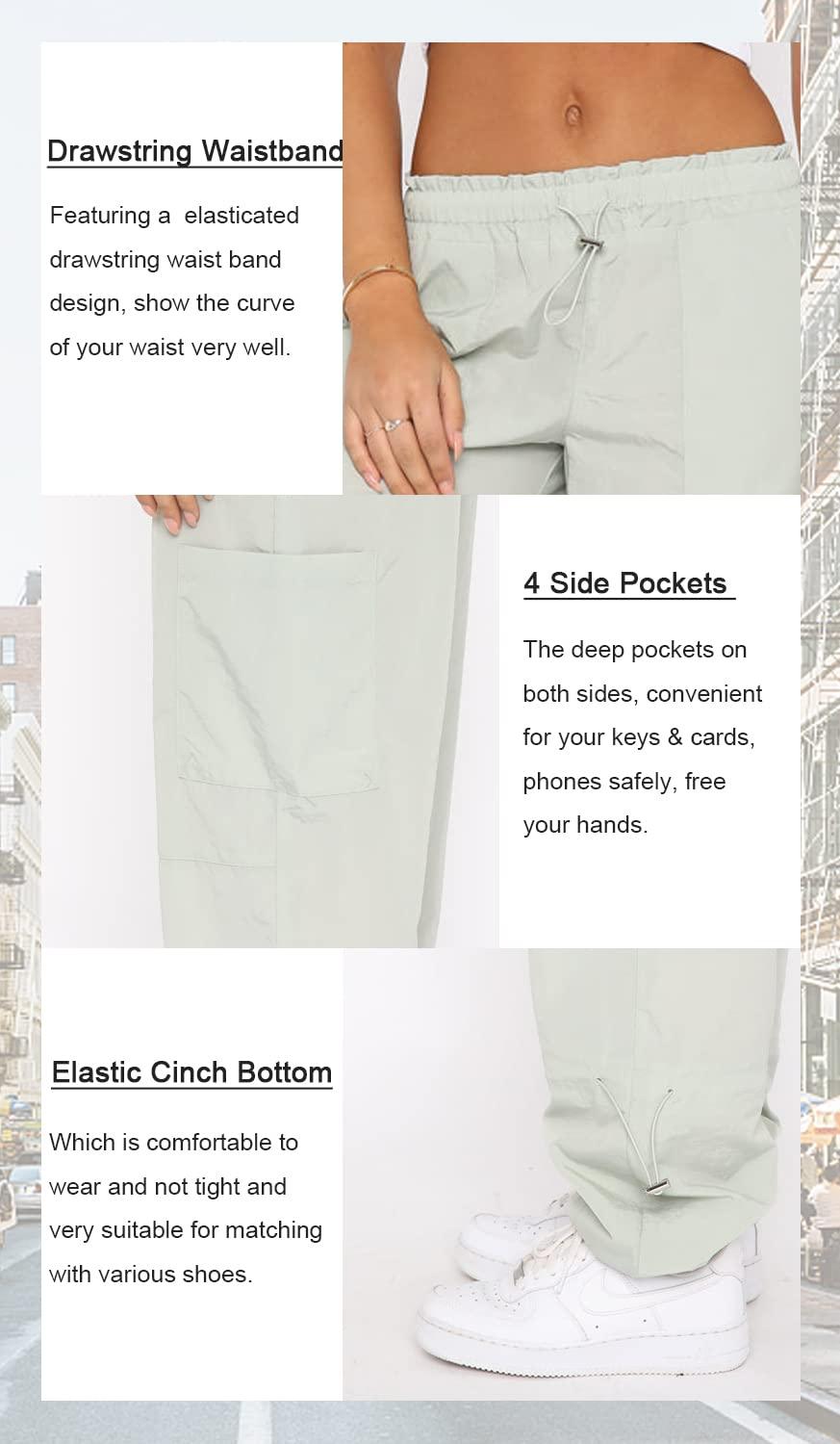 DISCIPBUSH Cargo Pants Women Baggy - Parachute Pants for Women, Rave Pants Y2K Pants, Festival Outfits for Women - Image 7