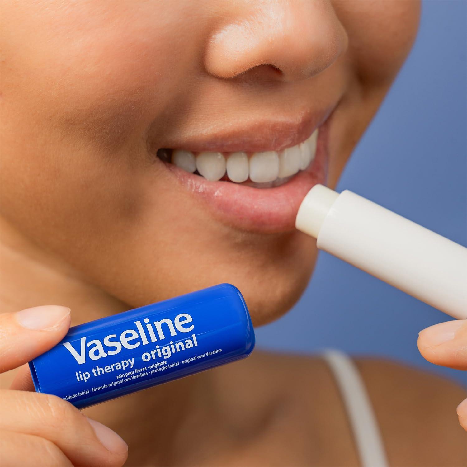 Vaseline Lip Therapy Original 8-Pack – Moisturizing Lip Balm for Very Dry Lips, 0.16 Oz Ea - Image 7