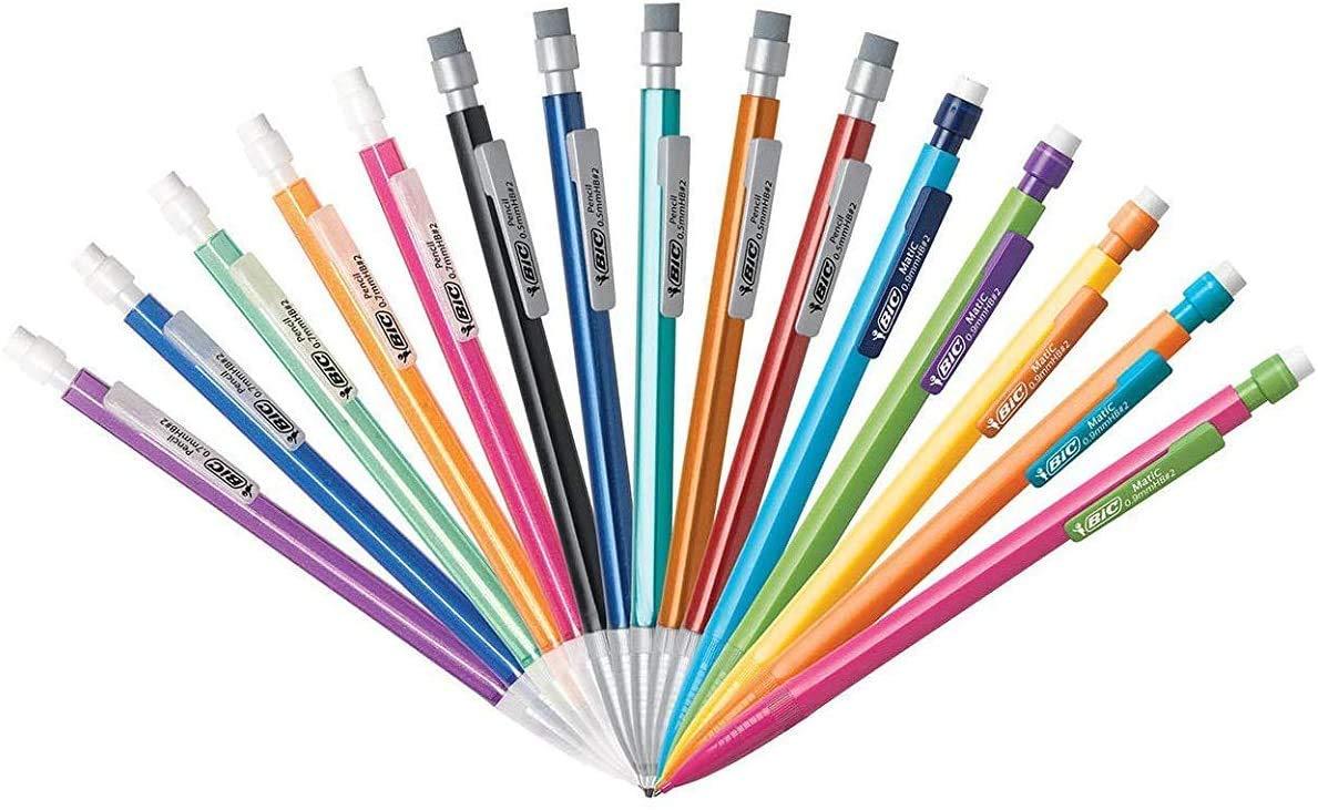 Bic Mechanical Pencil #2 EXTRA SMOOTH, 40 Pack Of Twenty 0.5mm, and Twenty 0.7 mm - Assorted Colored Barrels - Variety Pack of Bic Lead Pencils - Image 3