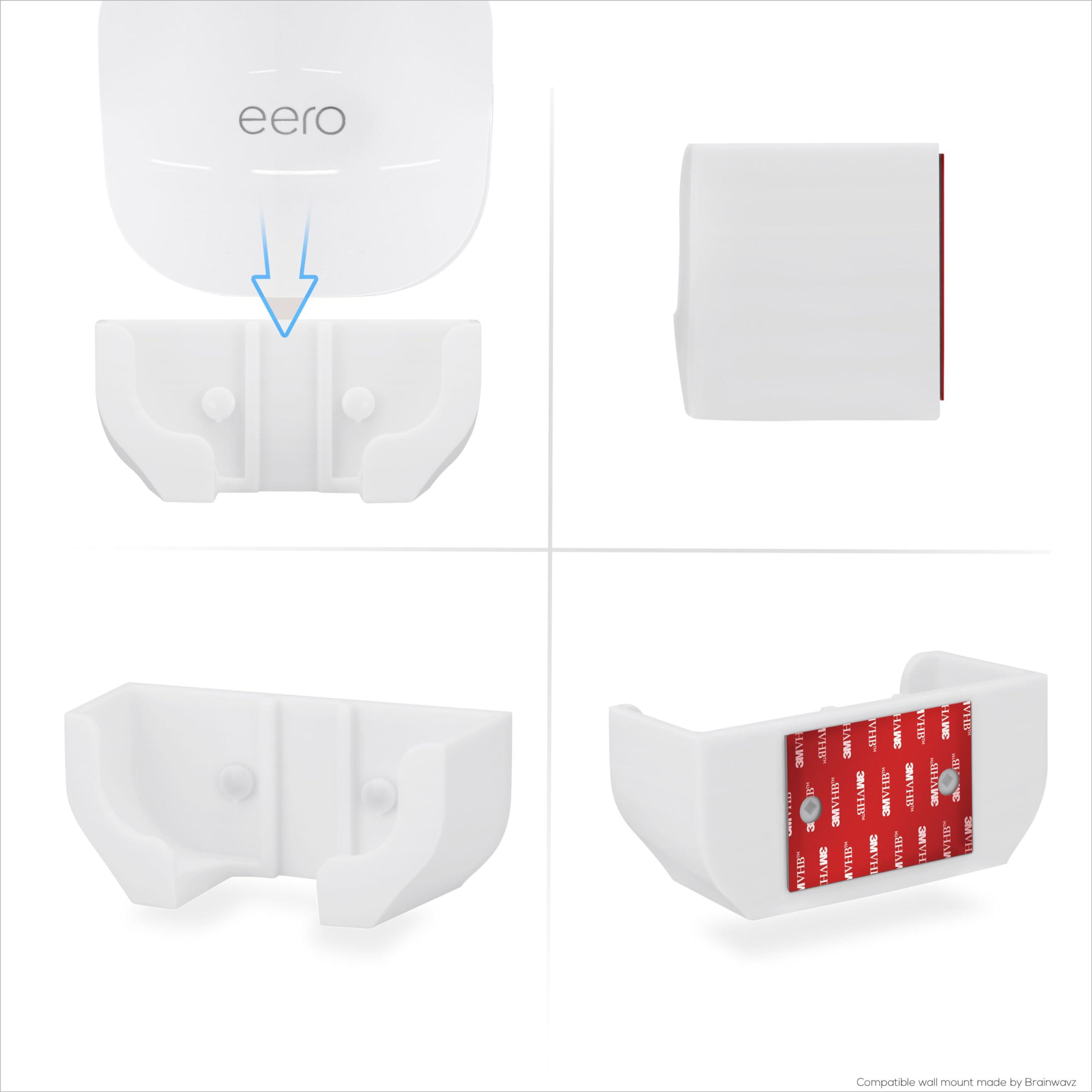 Drill Free Wall Mount for EERO Pro 6 & EERO Pro 6E Mesh WiFi Router (Not Compatible with Other EERO Models), Strong VHB Adhesive, Easy Install Holder Bracket, No Mess, Increase Range & Reduce Clutter - Image 8