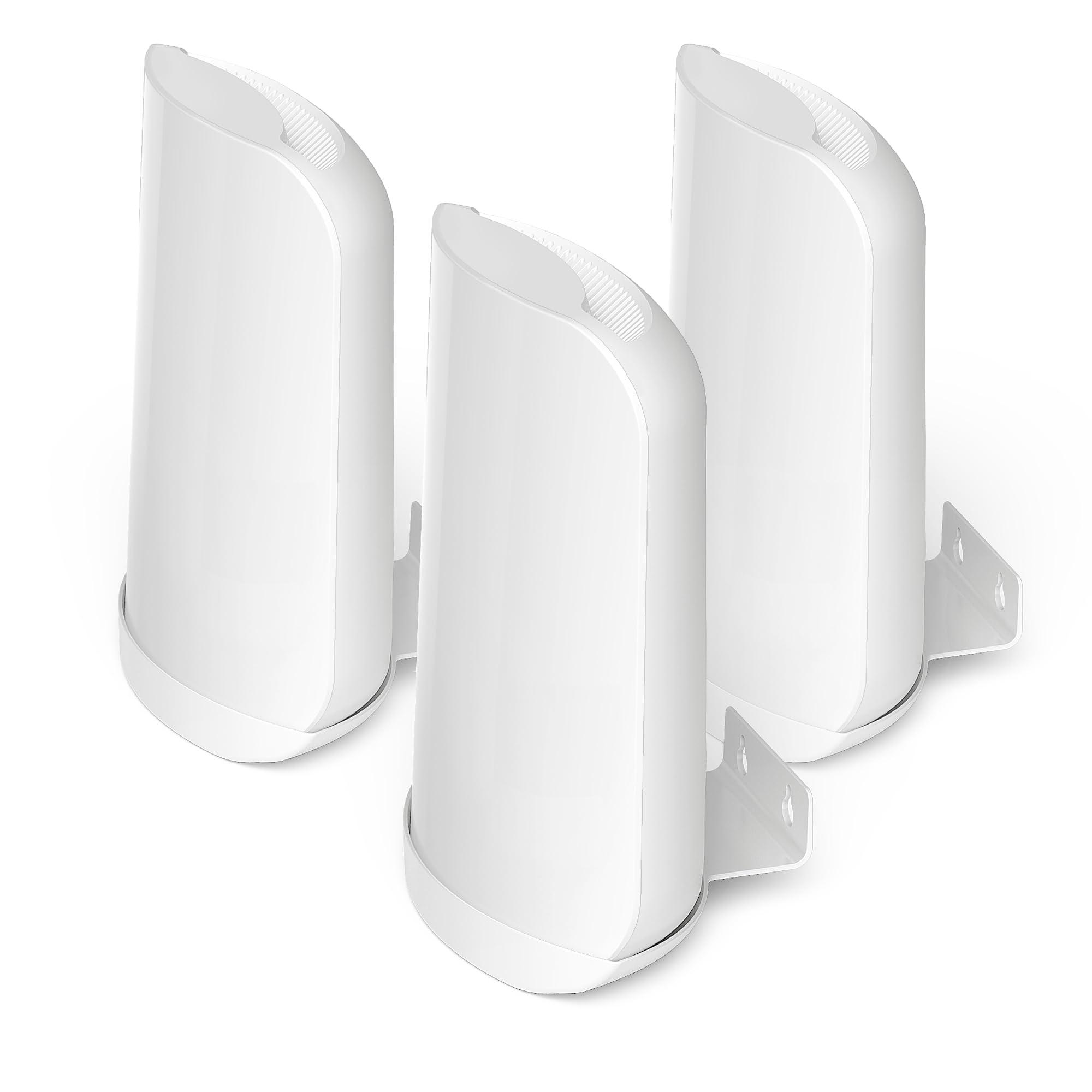 SONGCHEER Wall Bracket for Eero Max 7 Aluminum Alloy Max 7 Wall Mount Sturdy and Durable Space Saving Wall Mount Holder Compatible with Max 7 Mesh WiFi Router (White-3Pack)