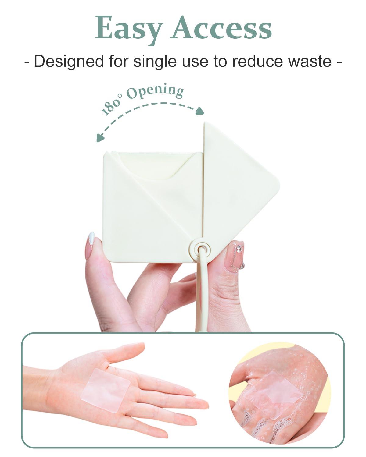 Yukdanzly 3 Boxes (150 Sheets) Hand Soap Sheets for Camping Essentials, Disposable Portable Foaming Bath Slice Sheet for Travel Outdoor Hiking - Image 3
