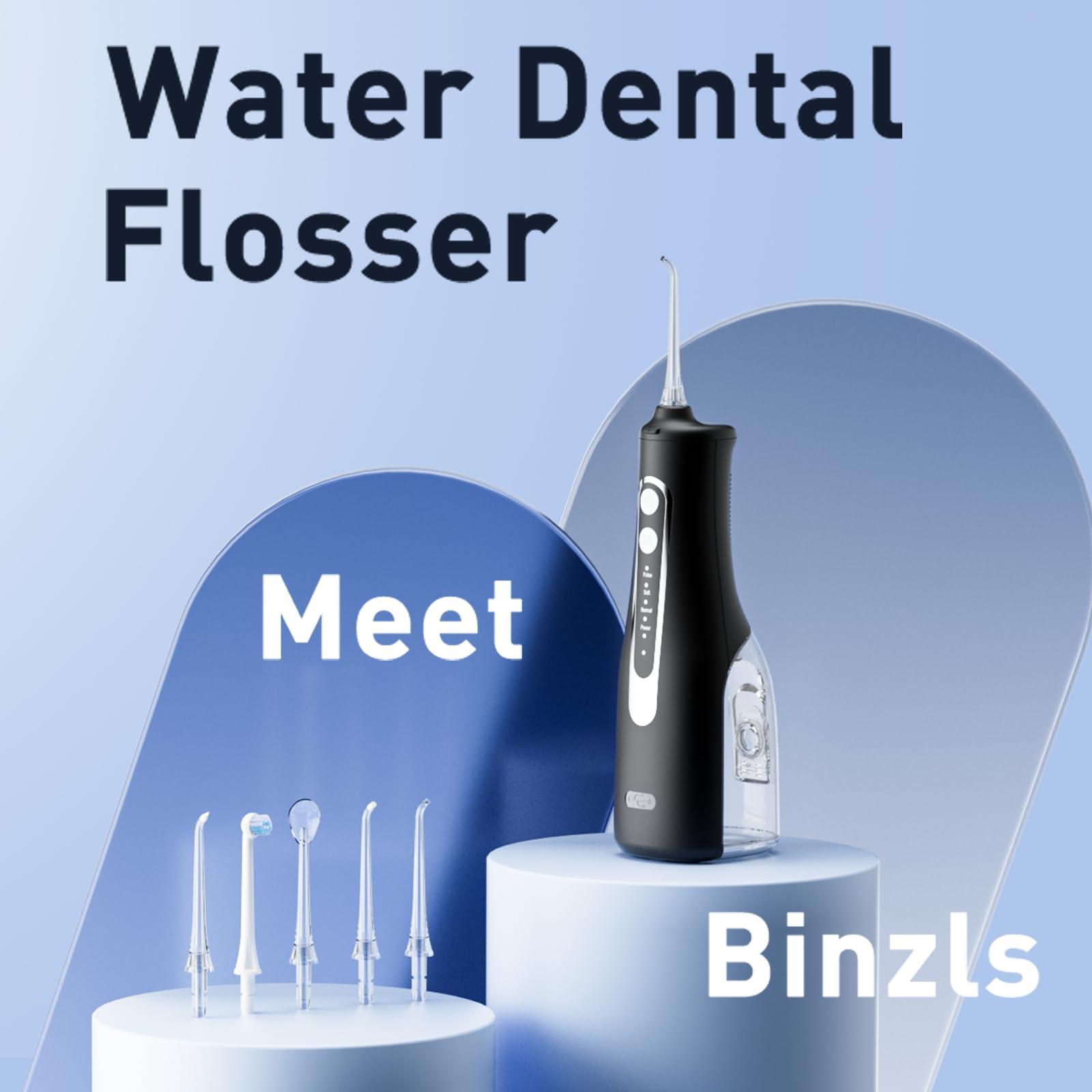 Water Dental Flosser Teeth Pick - 4 Modes Cordless Oral Irrigator - 300ML Portable and Rechargeable IPX7 Waterproof - Water Dental Piks for Cleaning for Home Travel - Oral Dental Care Fsa Hsa - Image 2