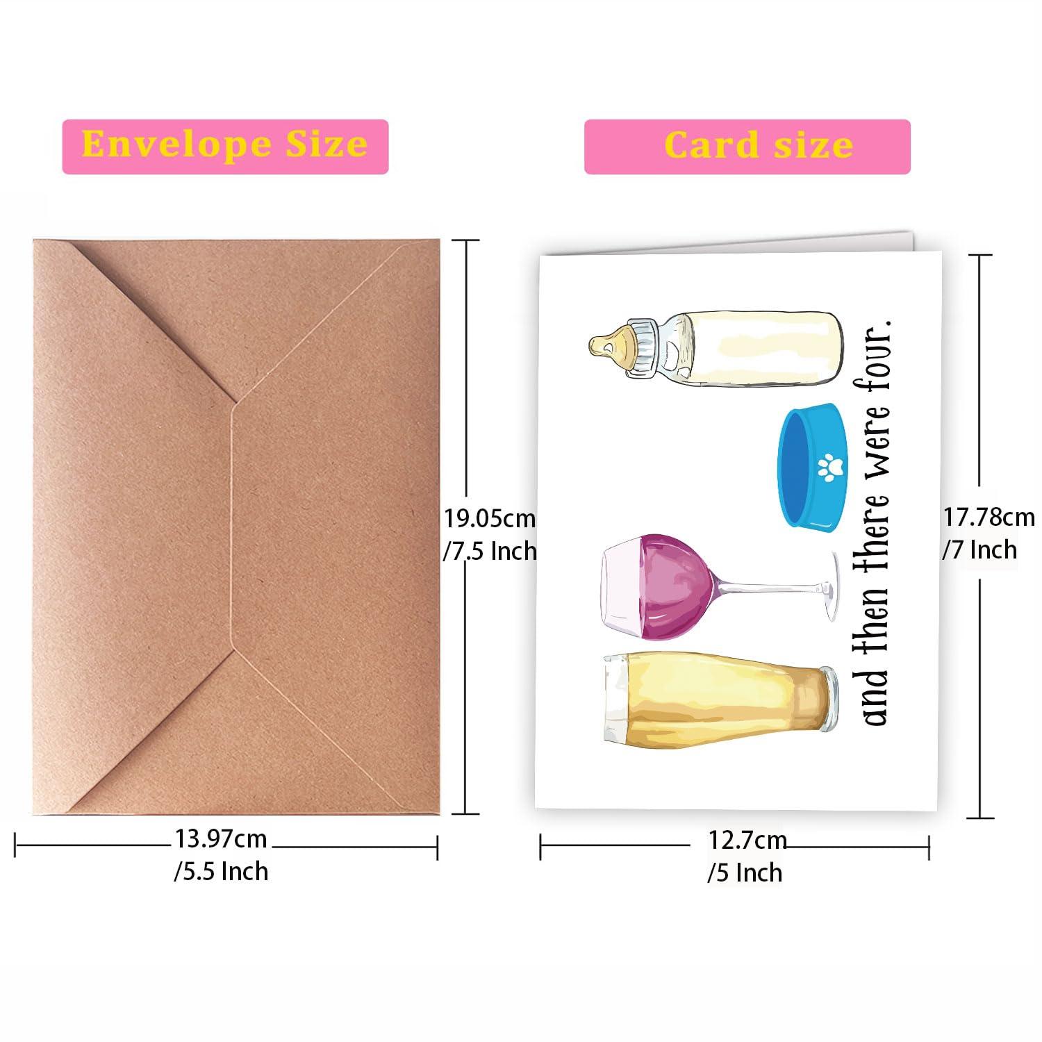 Hqulpr Lovely Baby Shower Congratulations Card - Funny New Born Card for Pregnant Couple, Parents - Image 7
