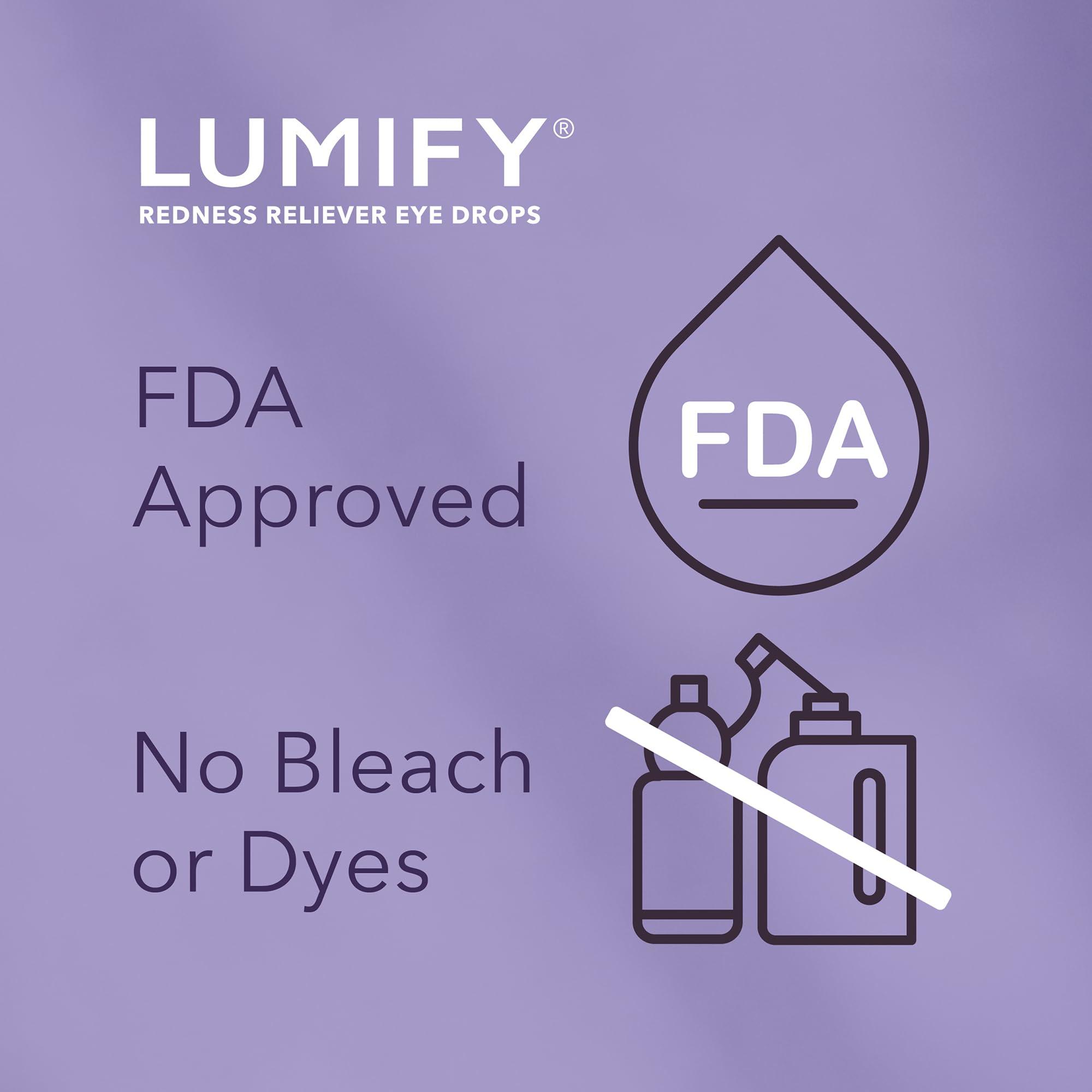 LUMIFY Eye Drops for Red Eyes, Redness Reliever for Brighter Looking Eyes, Works in 1 Minute & Lasts Up to 8 Hours, Eye Drops, 0.25 Fl Oz (7.5mL) - Image 5