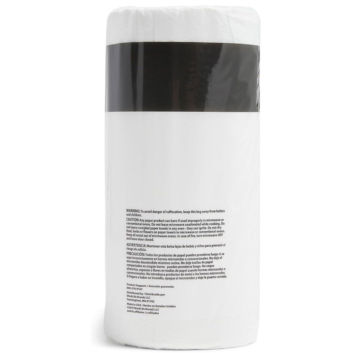 COASTWIDE 2-Ply Jumbo Kitchen Paper Towels, 250-Sheets Per Roll, 12-Pack, White - Image 6