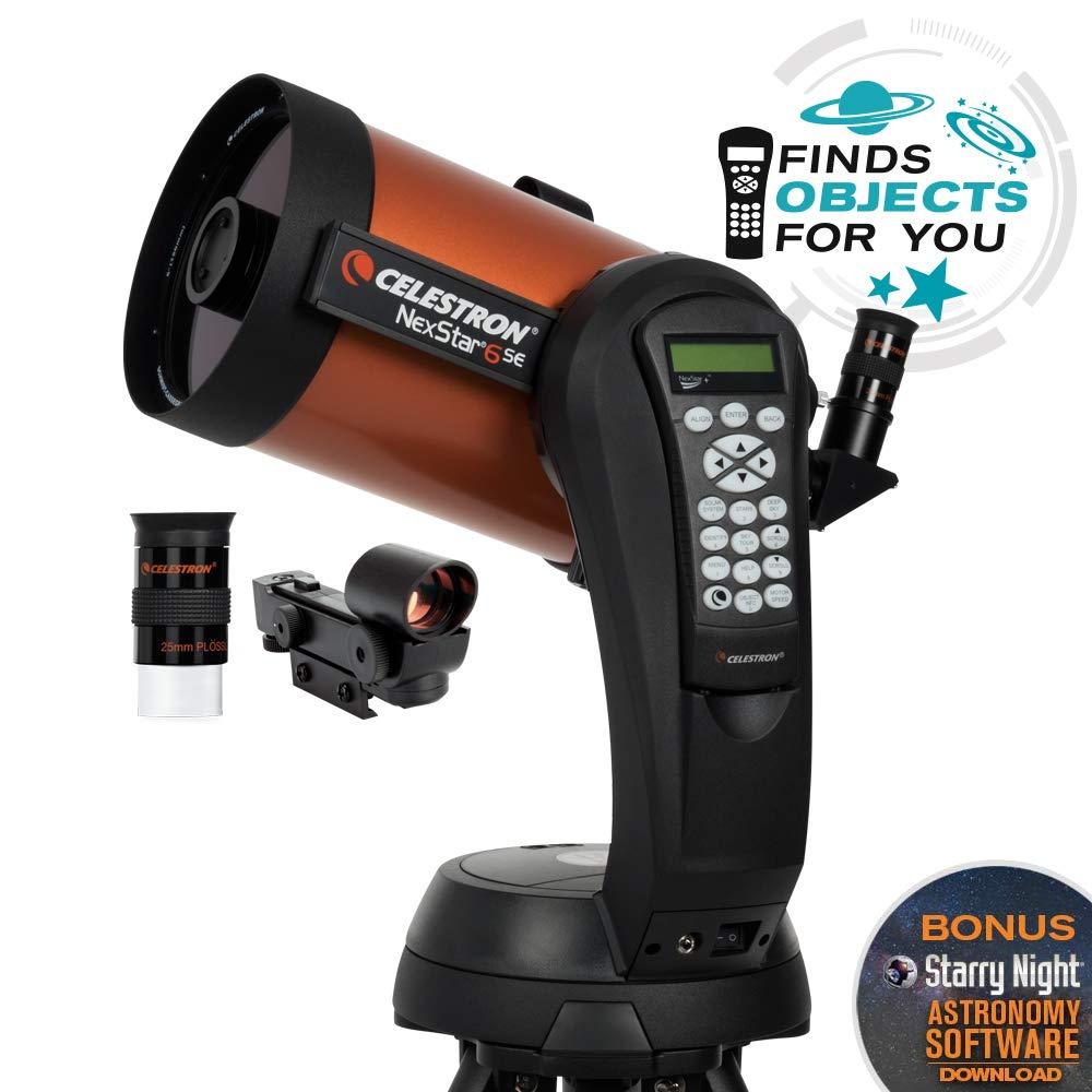 Celestron - NexStar 6SE Telescope - Computerized Telescope & NexYZ – 3–Axis Universal Smartphone Adapter for Telescope & 1.25” Eyepiece and Filter Accessory Kit – 14 Piece - Image 3