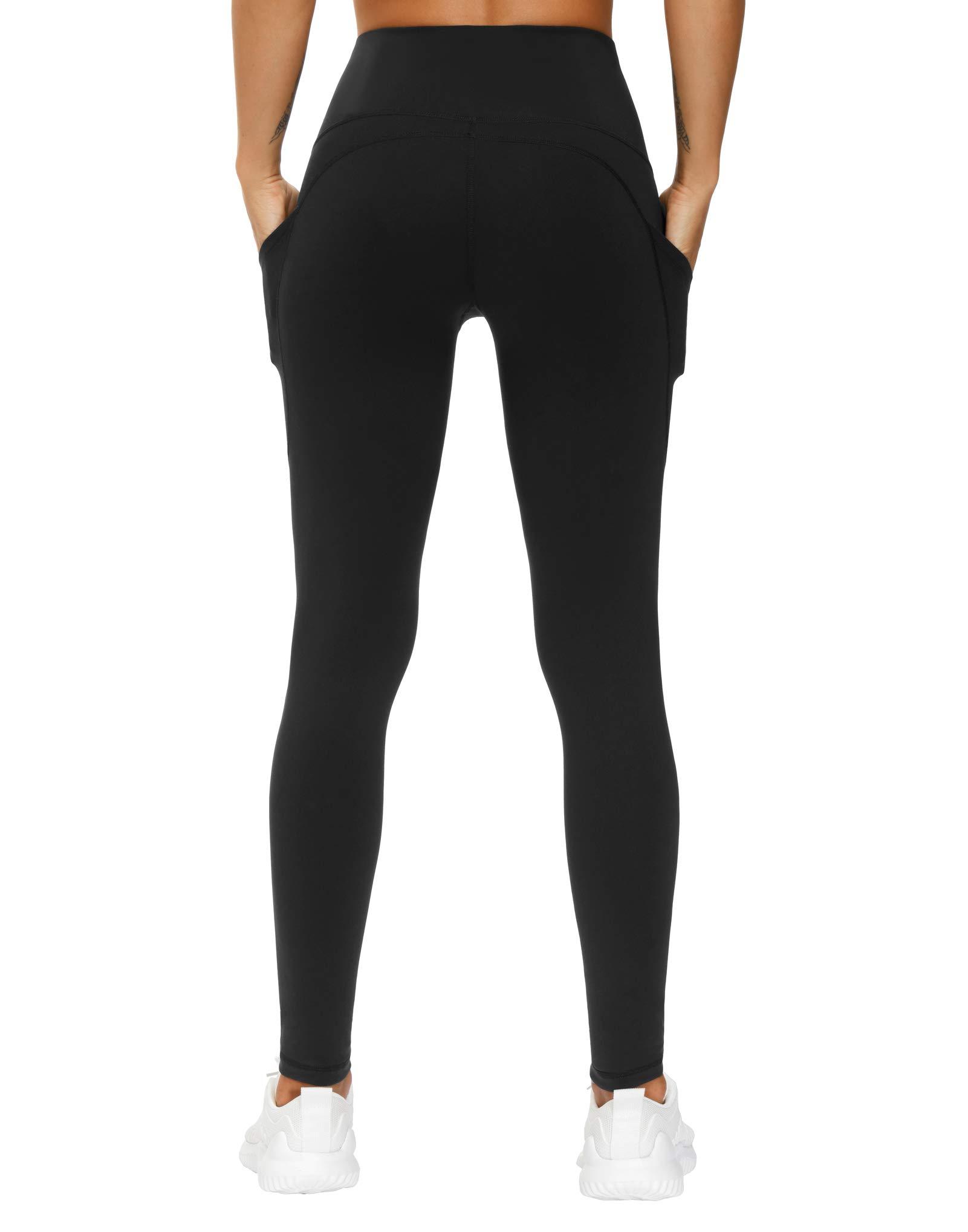 THE GYM PEOPLE Thick High Waist Yoga Pants with Pockets, Tummy Control Workout Running Yoga Leggings for Women - Image 3