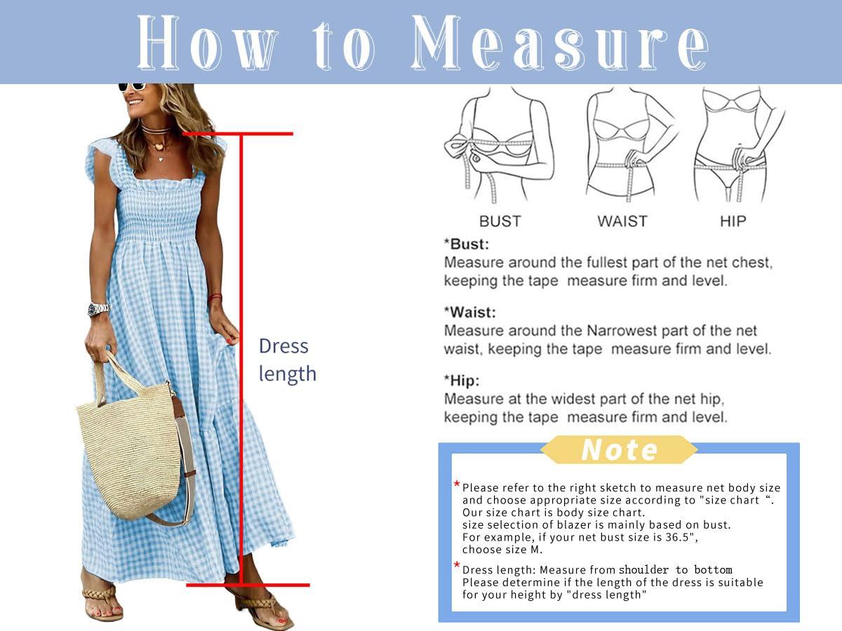chouyatou Women's Retro Plaid Smocked Dress Spaghetti Strap Flounce Long Dress - Image 6