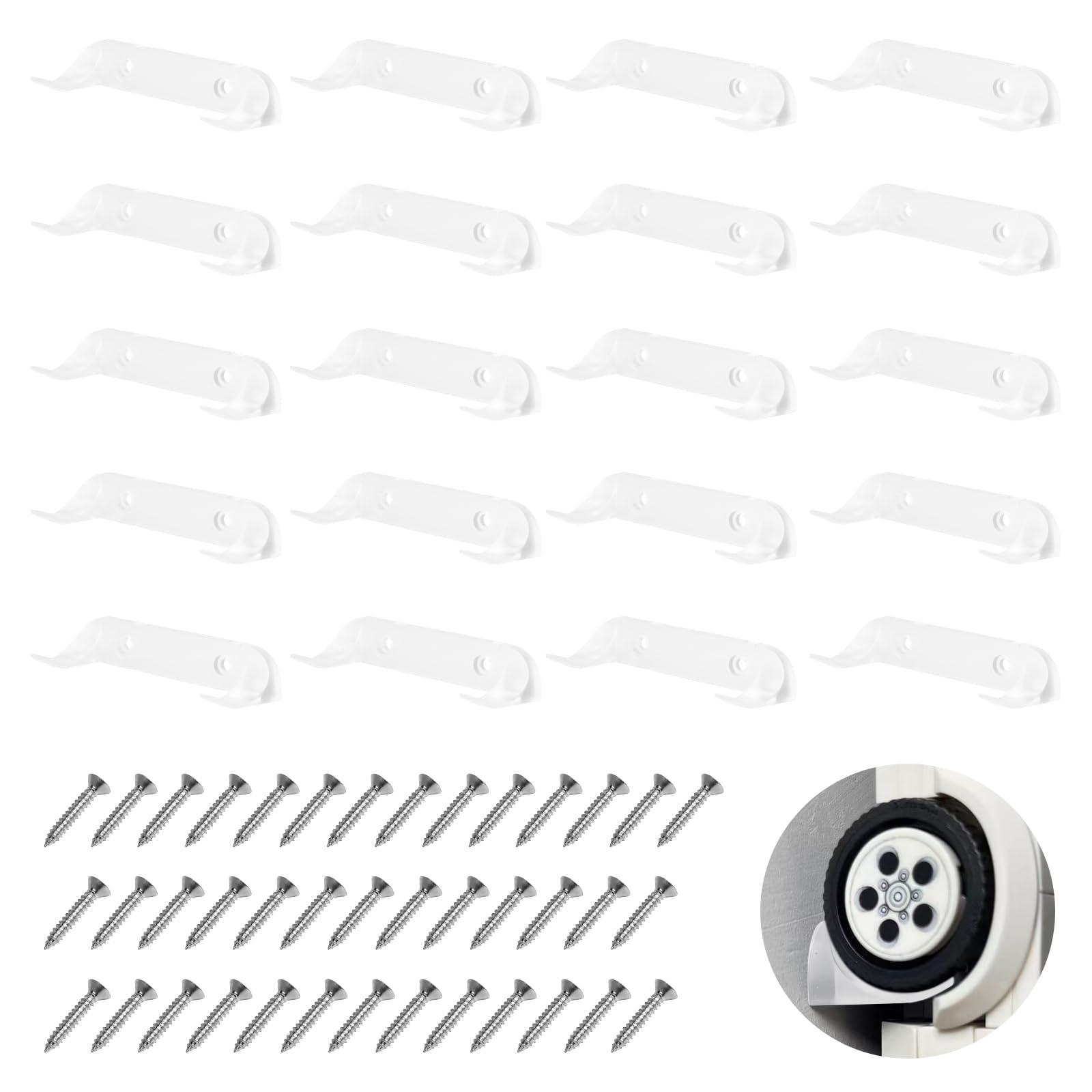 20 Pcs Car Wall Mount Compatible with Any Lego Speed Champion Series Models,Sturdy Wall Bracket for Brick Model Cars-Display Car Collection by Wheels on Wall（Clear）