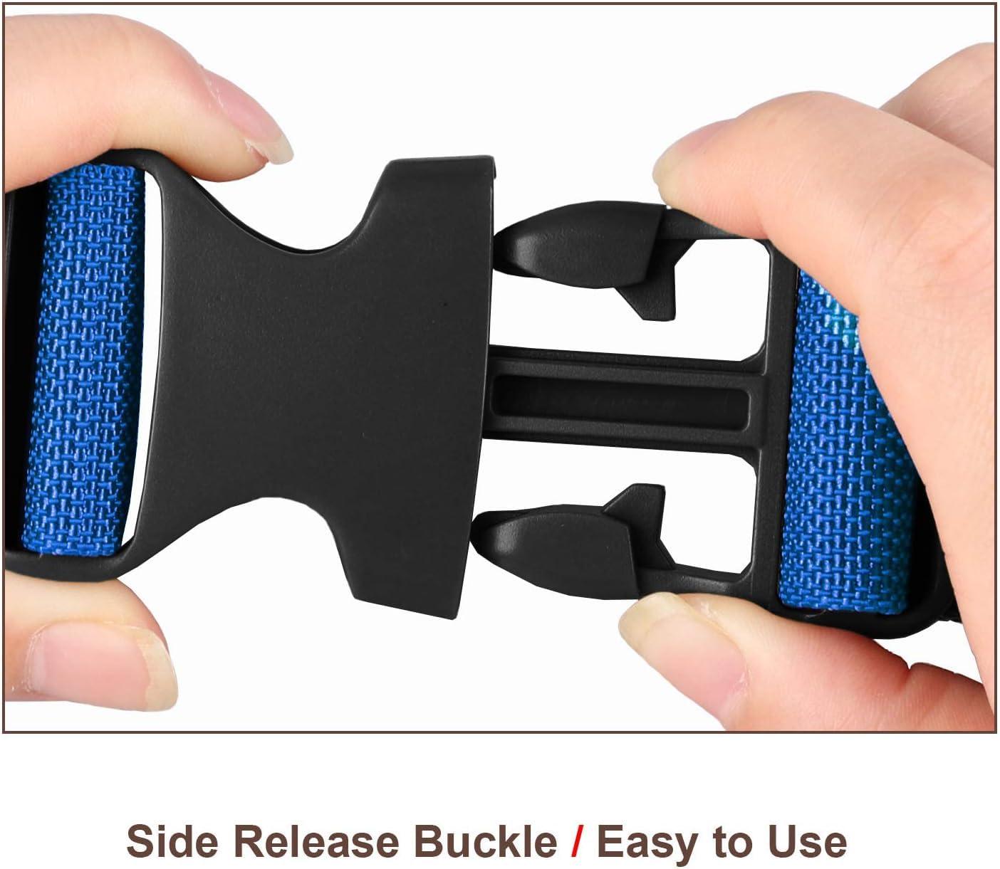 MAGARROW 1.5" Utility Luggage Straps with Buckle Adjustable, 4-Pack (Blue, 1.5 in x 3.2 ft) - Image 2